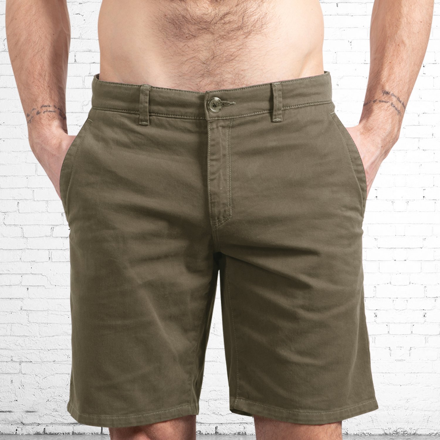 The Driftwood Tales men vegan Shorts Chino Beige