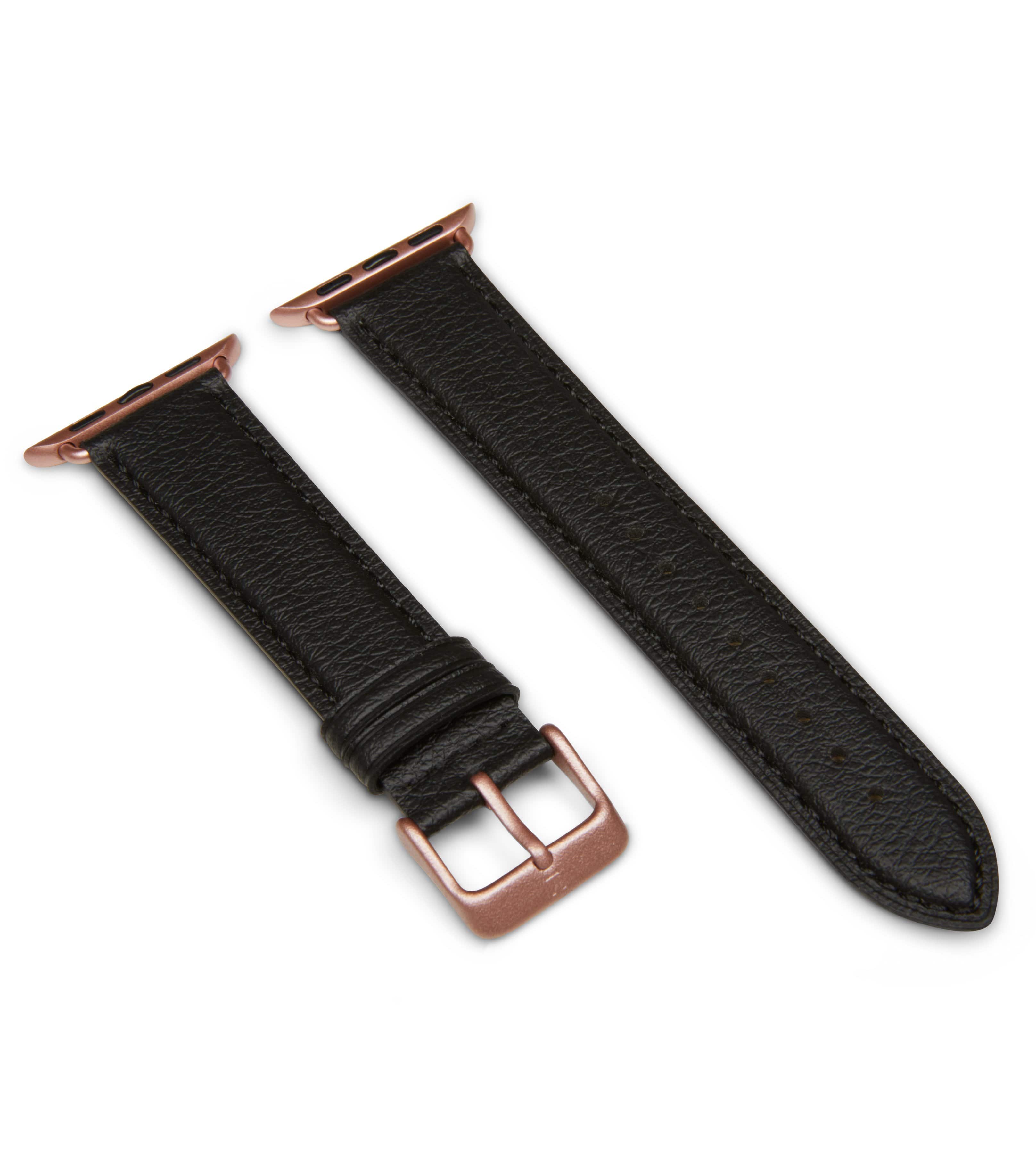 Votch men vegan Watch Strap Apple Skin Black & Rose Gold