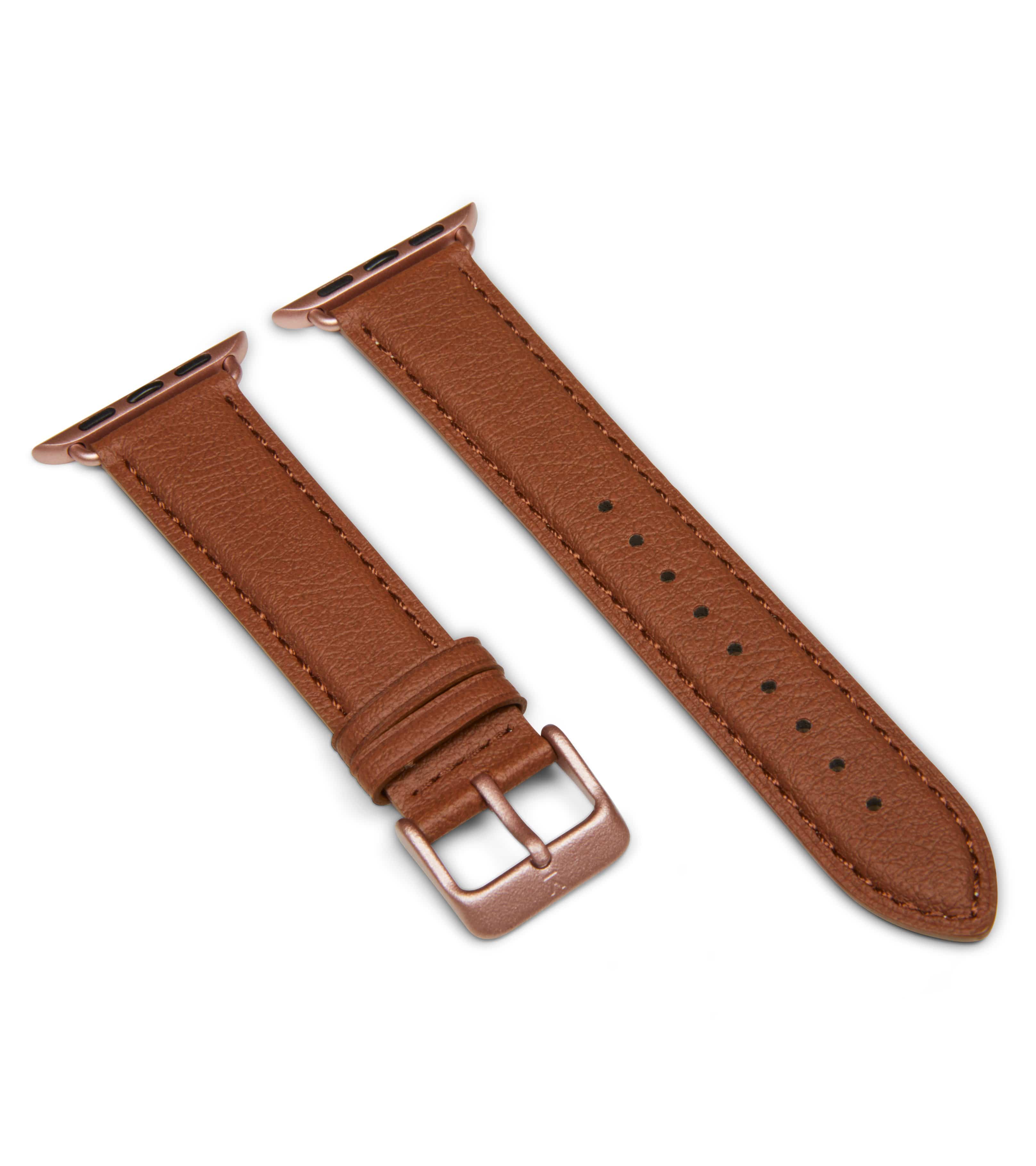 Votch men vegan Watch Strap Apple Skin Brown & Rose Gold