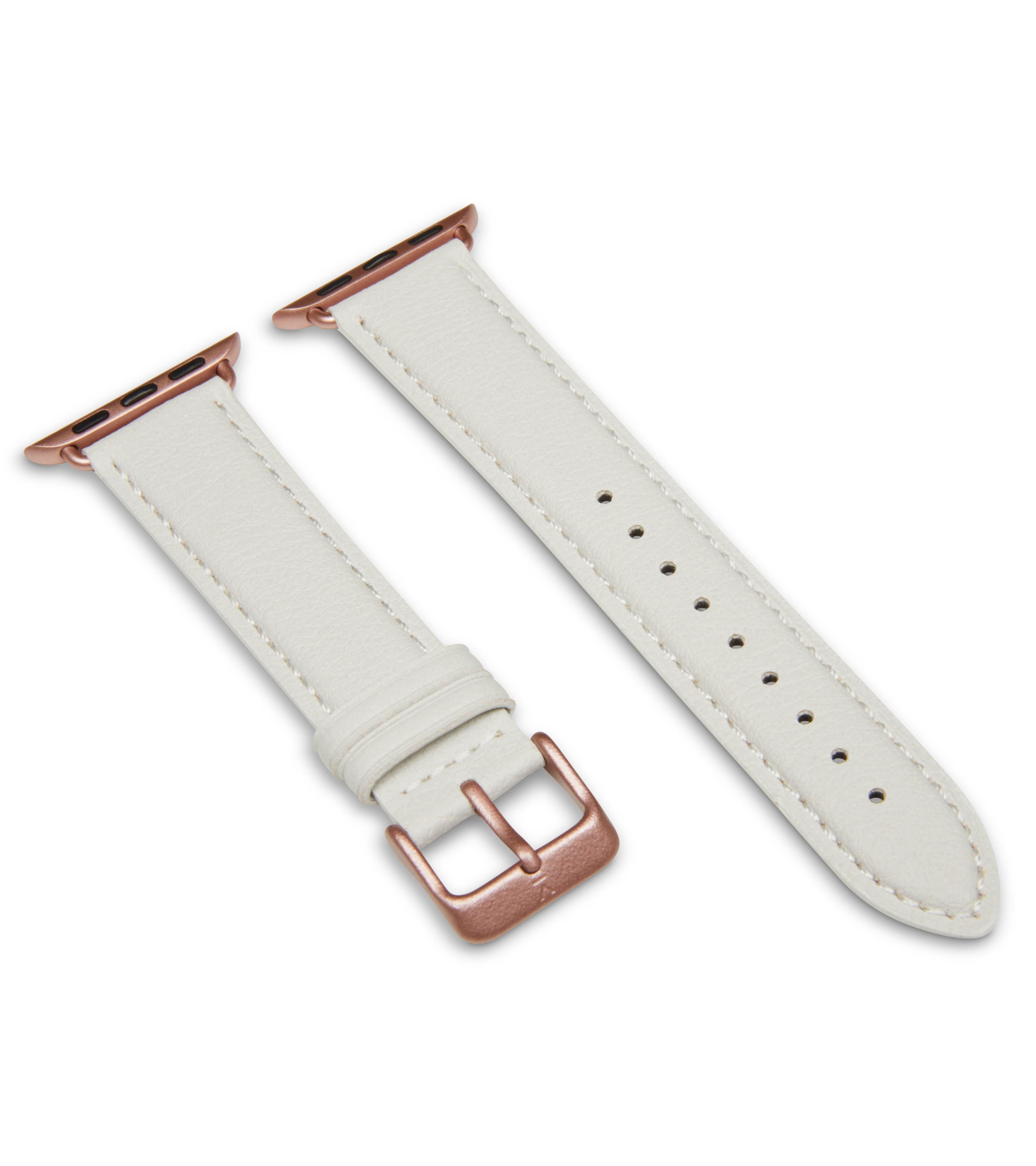 Votch men vegan Watch Strap Apple Skin Off White & Rose Gold