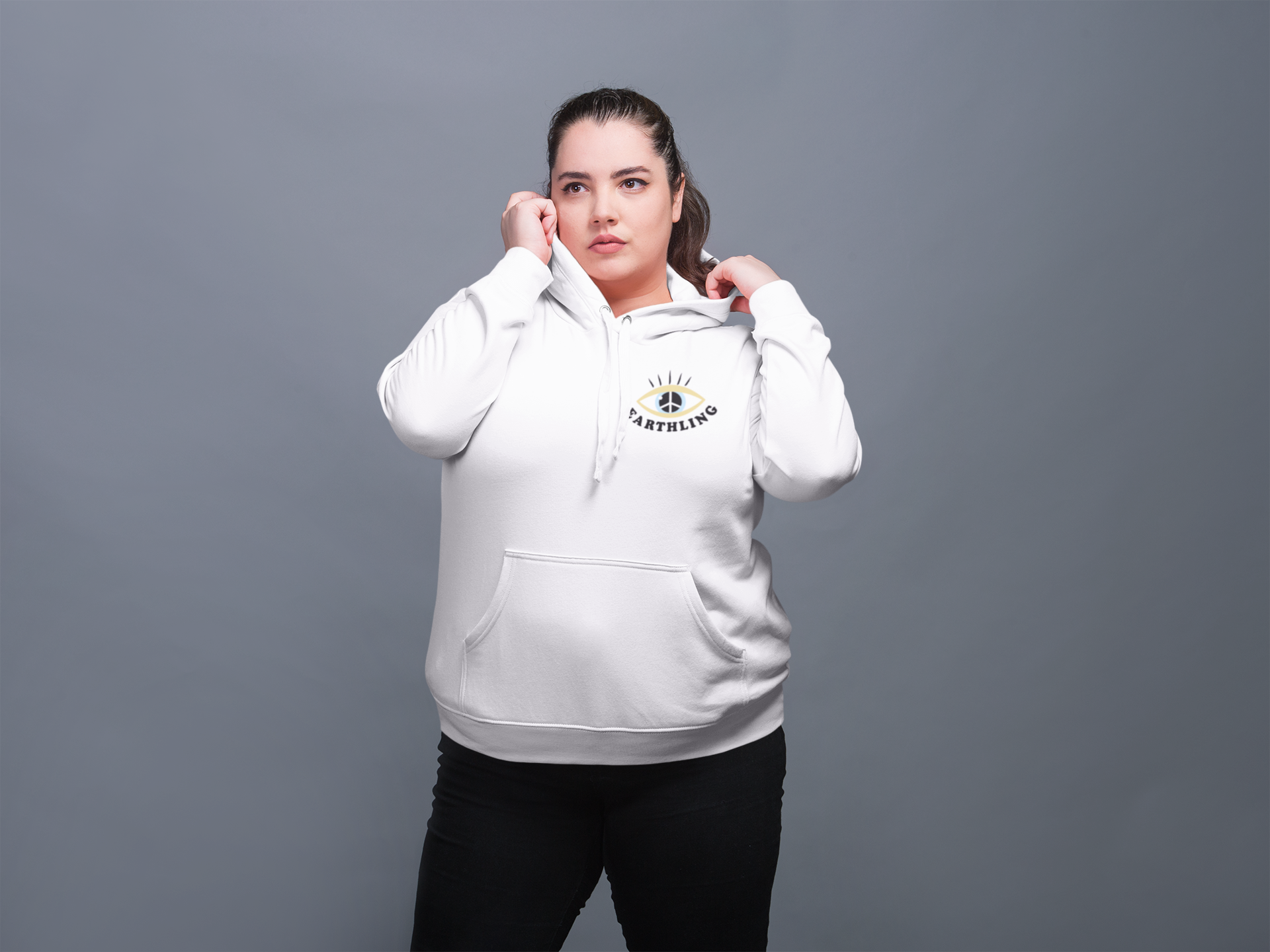 Oat Milk Club Earthling - Organic Cotton Hoodie Black