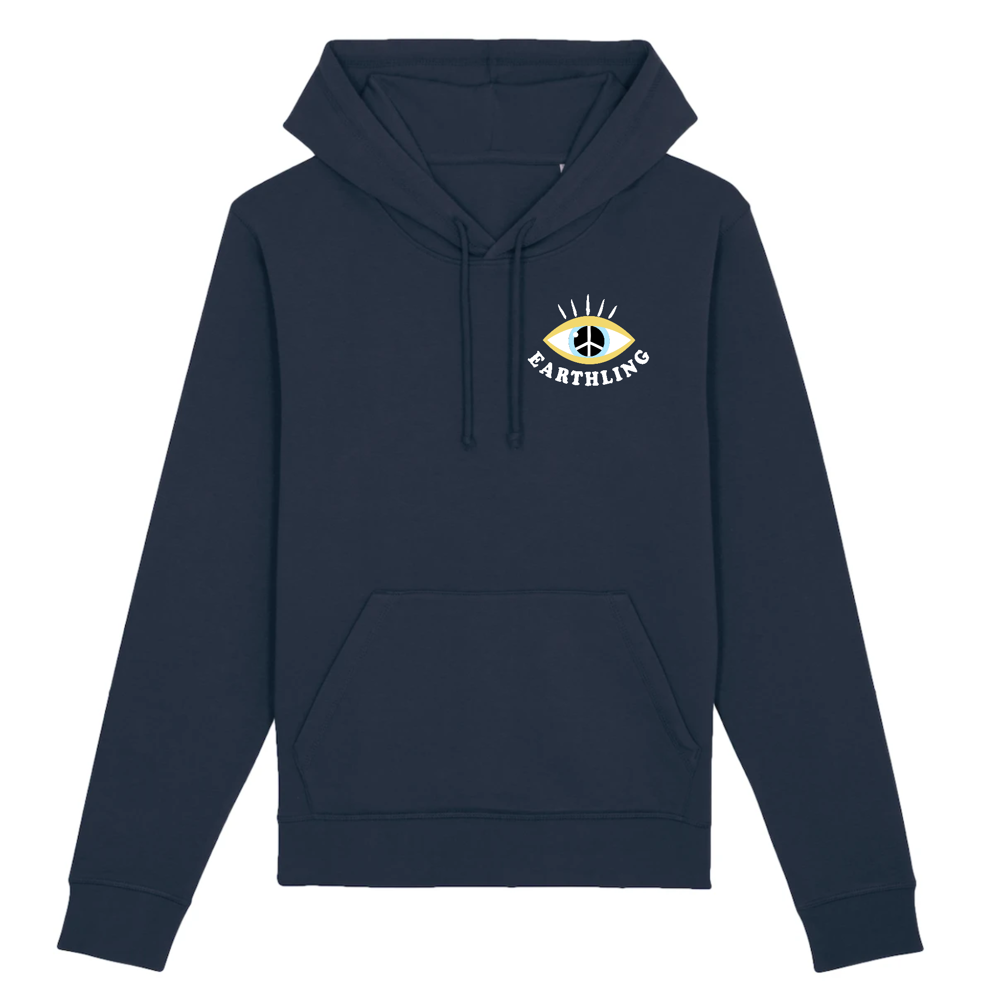 Oat Milk Club Earthling - Organic Cotton Hoodie Navy