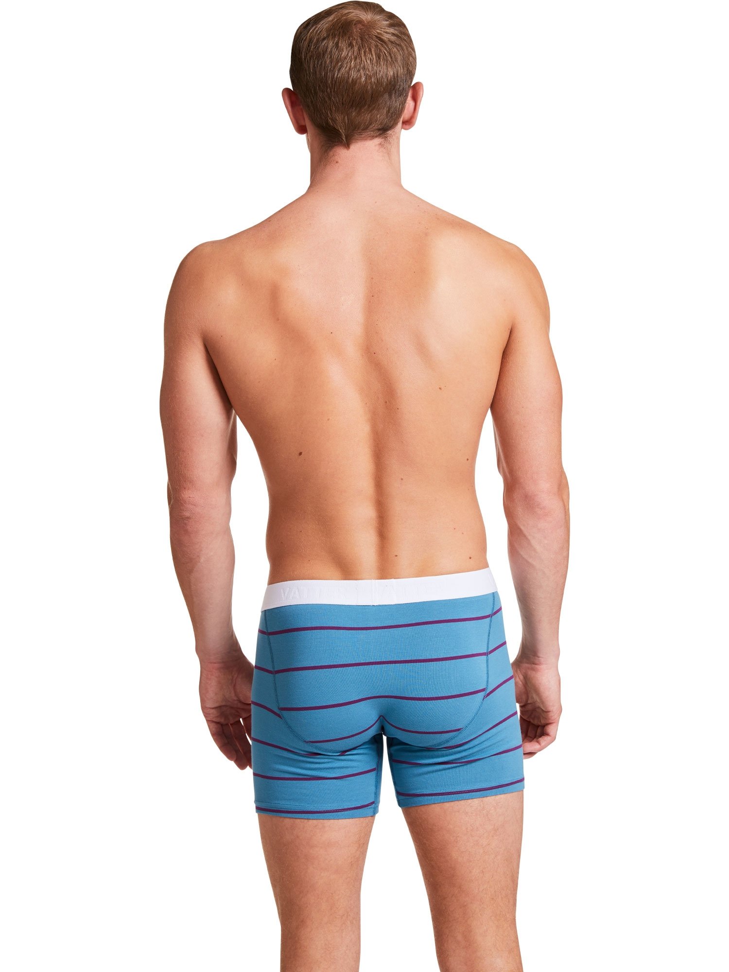 VATTER Boxer Shorts Claus Blue/Purple Stripes