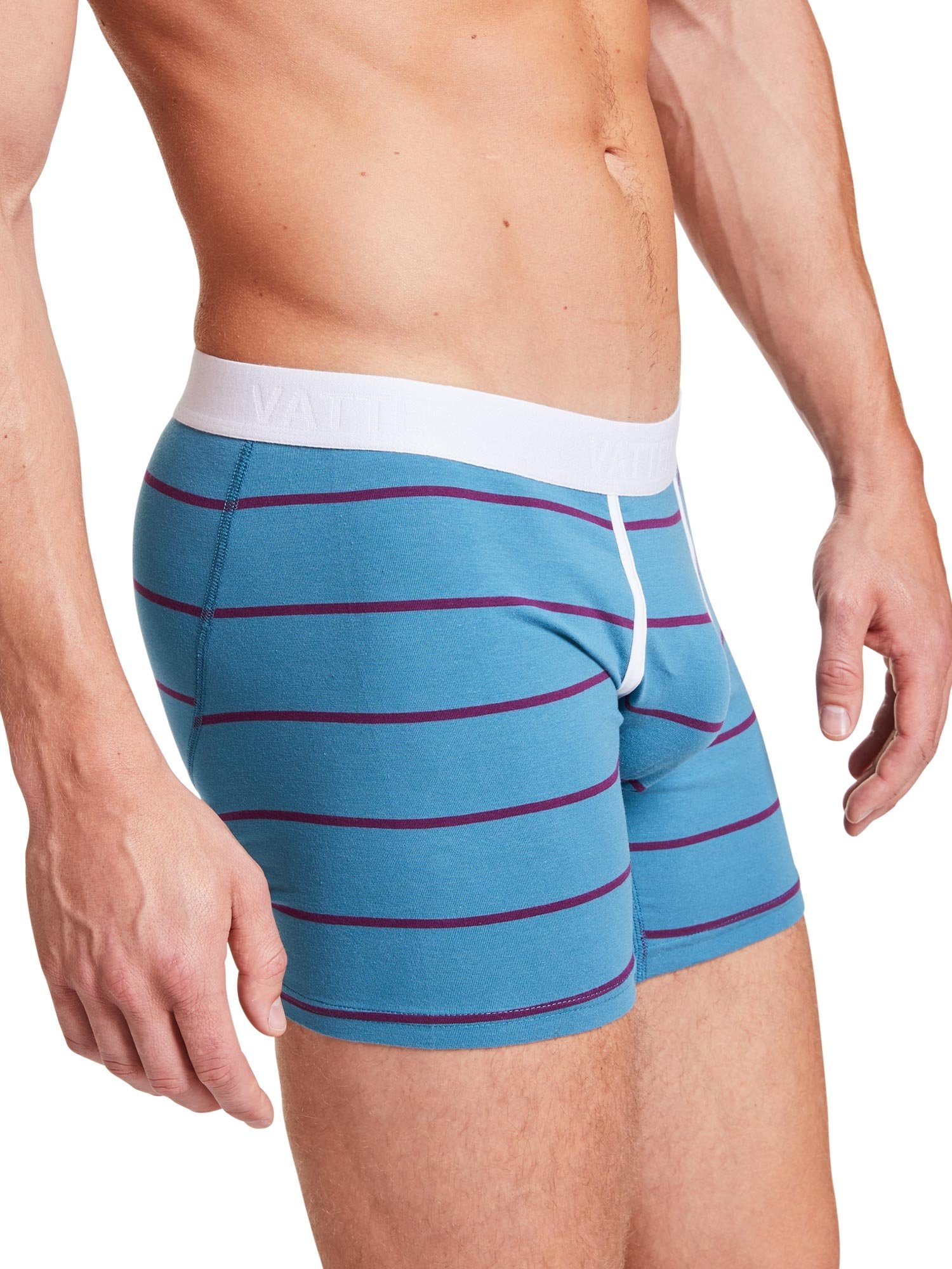 VATTER Boxer Shorts Claus Blue/Purple Stripes