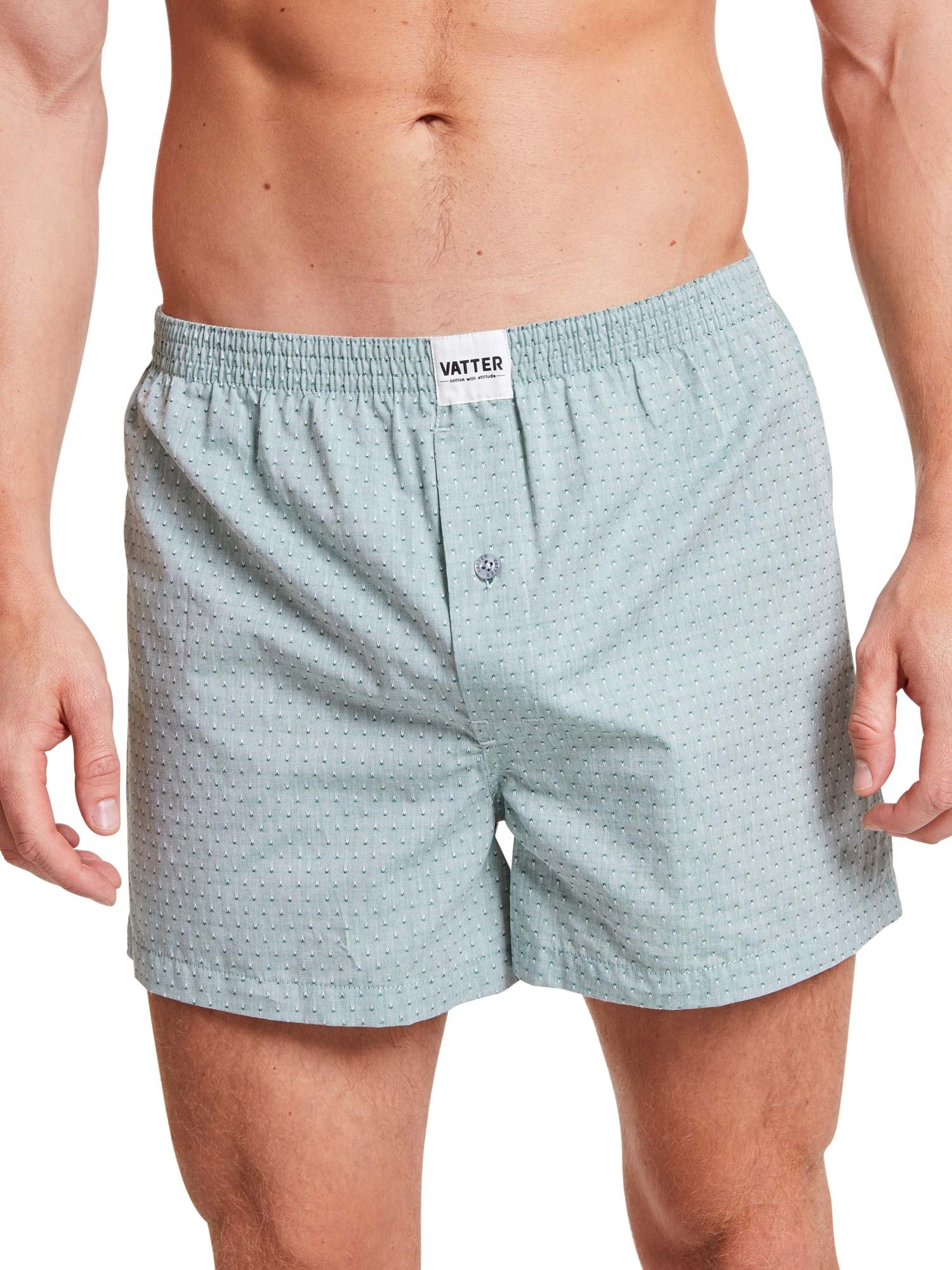 VATTER Boxer Shorts Larry Green Dobby