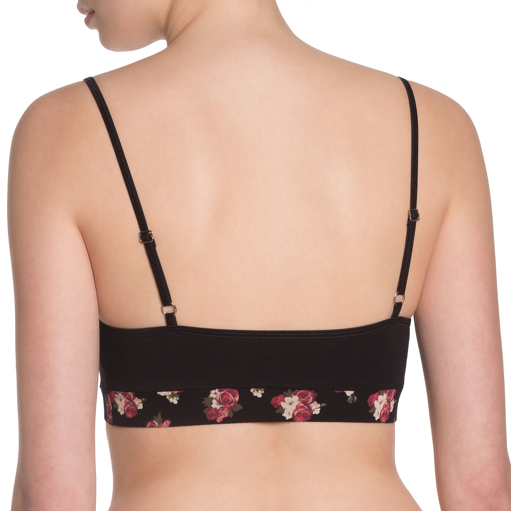 VATTER womens vegan Bralette Paula Large Flowers