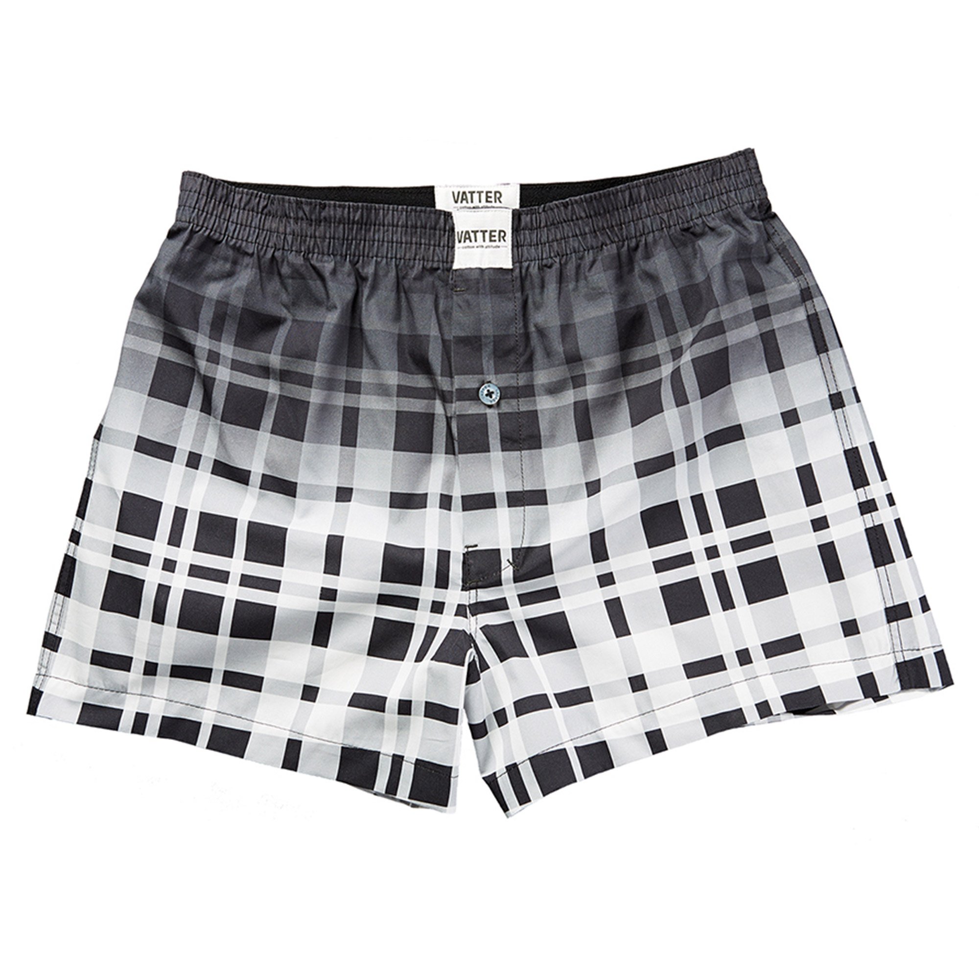 VATTER Boxer Shorts Larry Black / White Faded