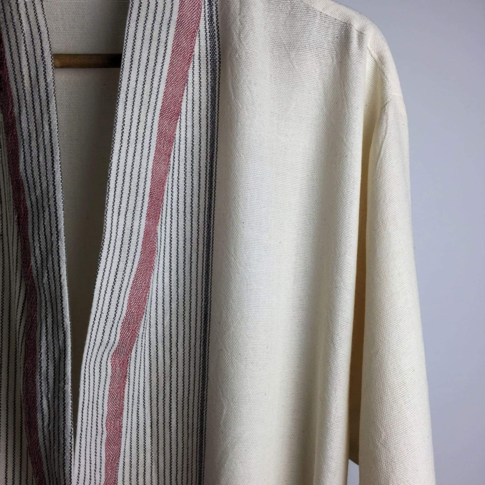 Luks men vegan Kimono Robe Mete Cream