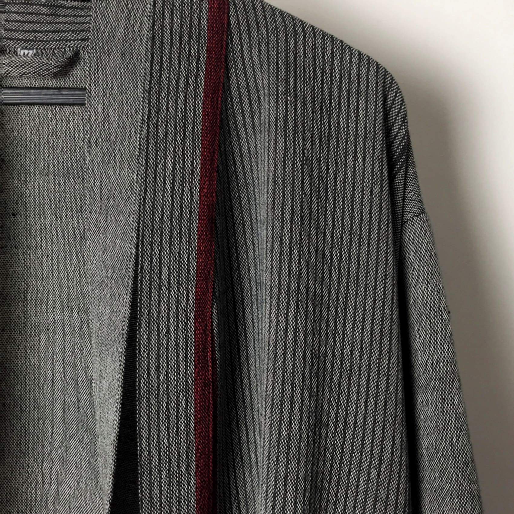 Luks men vegan Kimono Robe Mete Charcoal