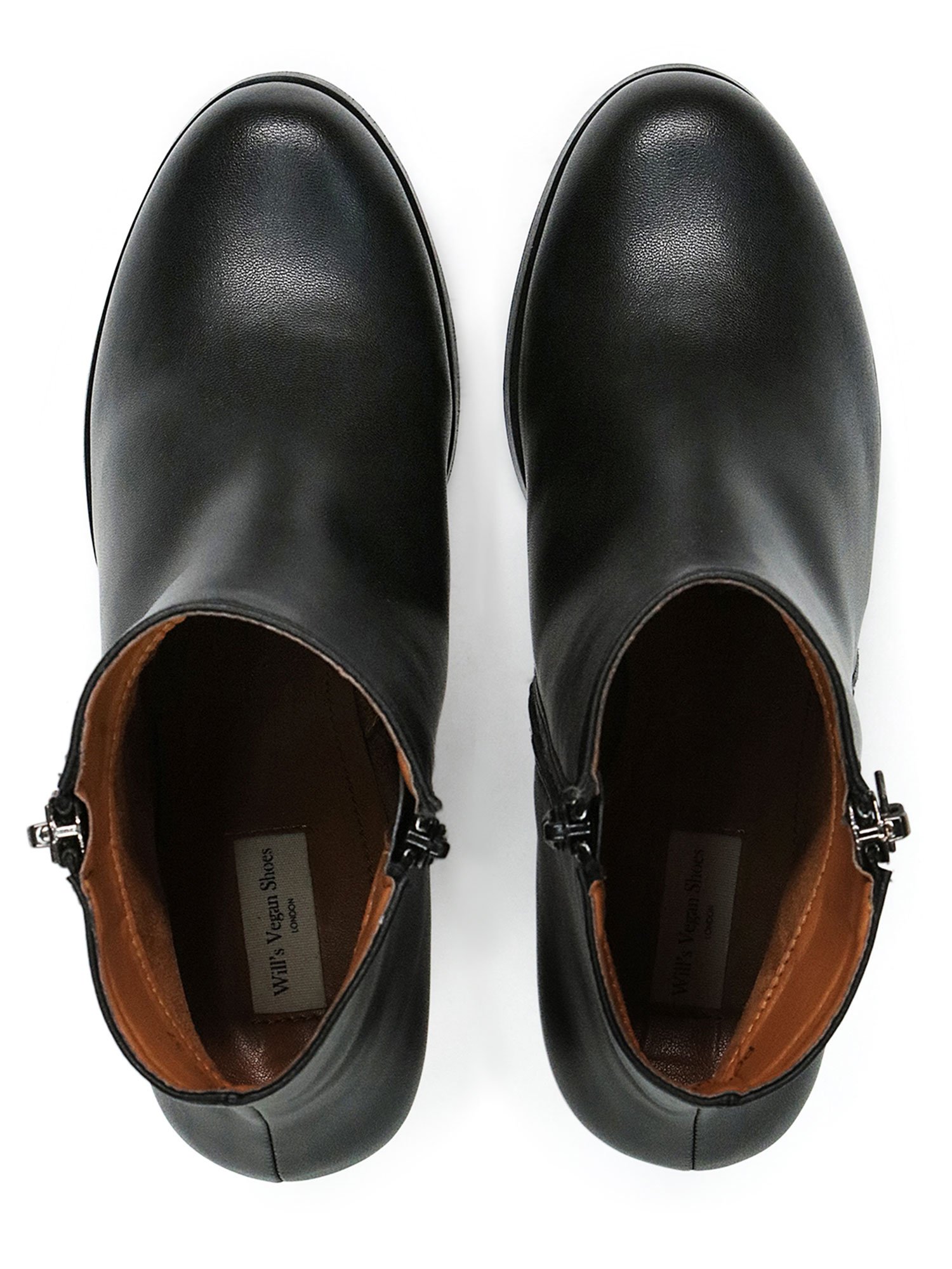 Will's Vegan Store womens vegan Boots Quarter Length Black