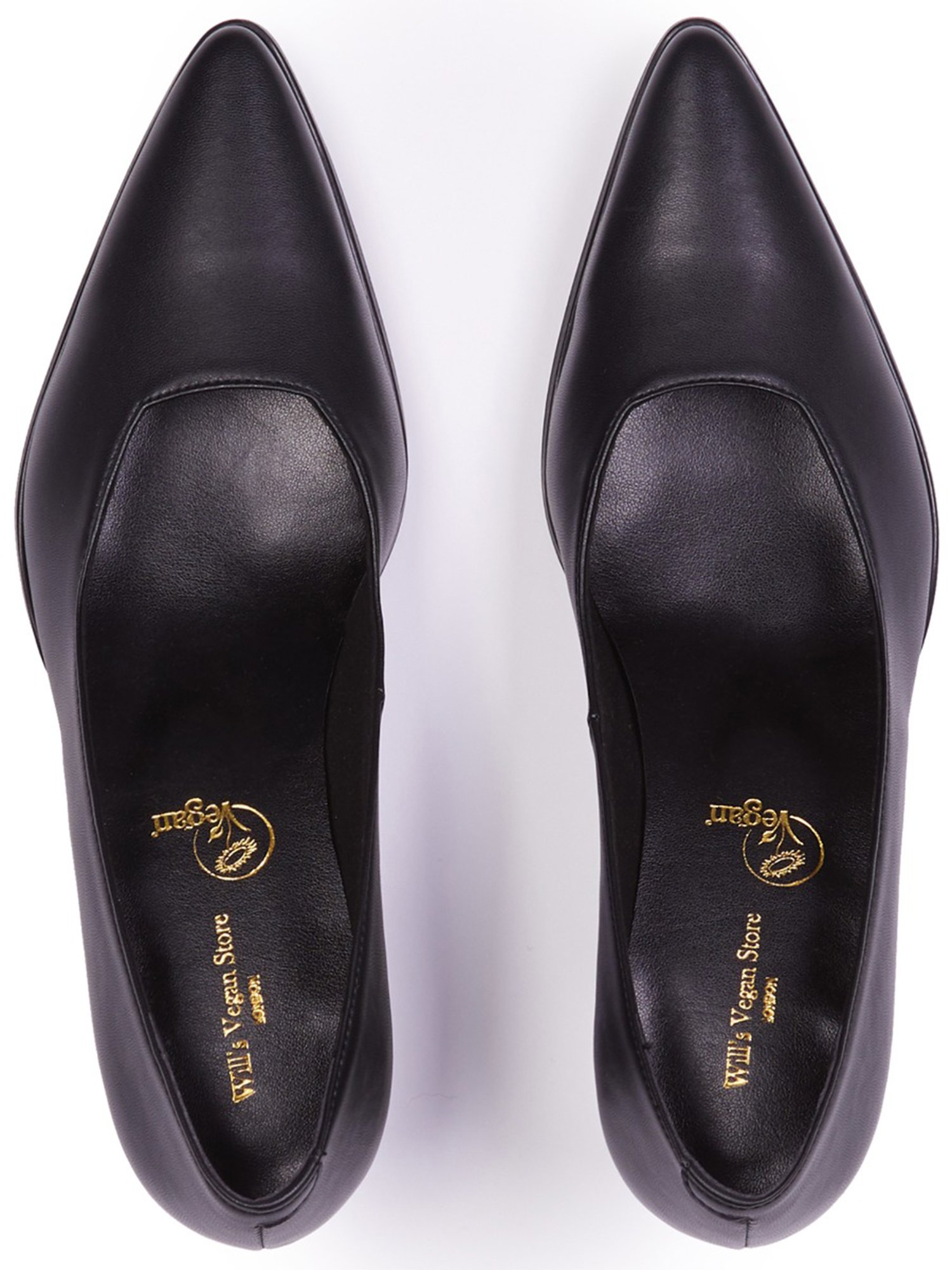 41430 - Wills Vegan Store Damen vegan Pumps Point Toe Schwarz 41430 - Wills Vegan Store Damen vegan Pumps Point Toe Schwarz