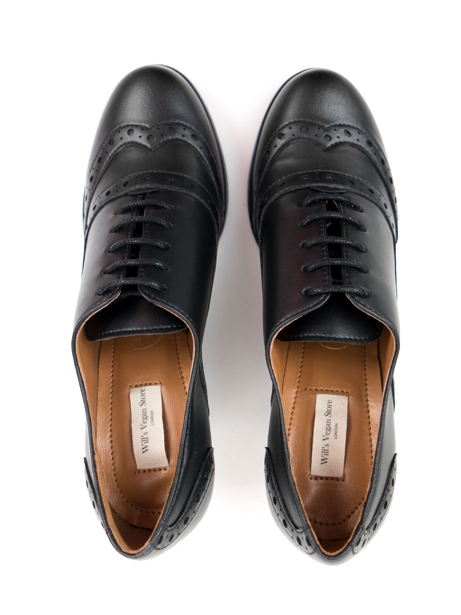 Will's Vegan Store womens vegan Brogues City Black