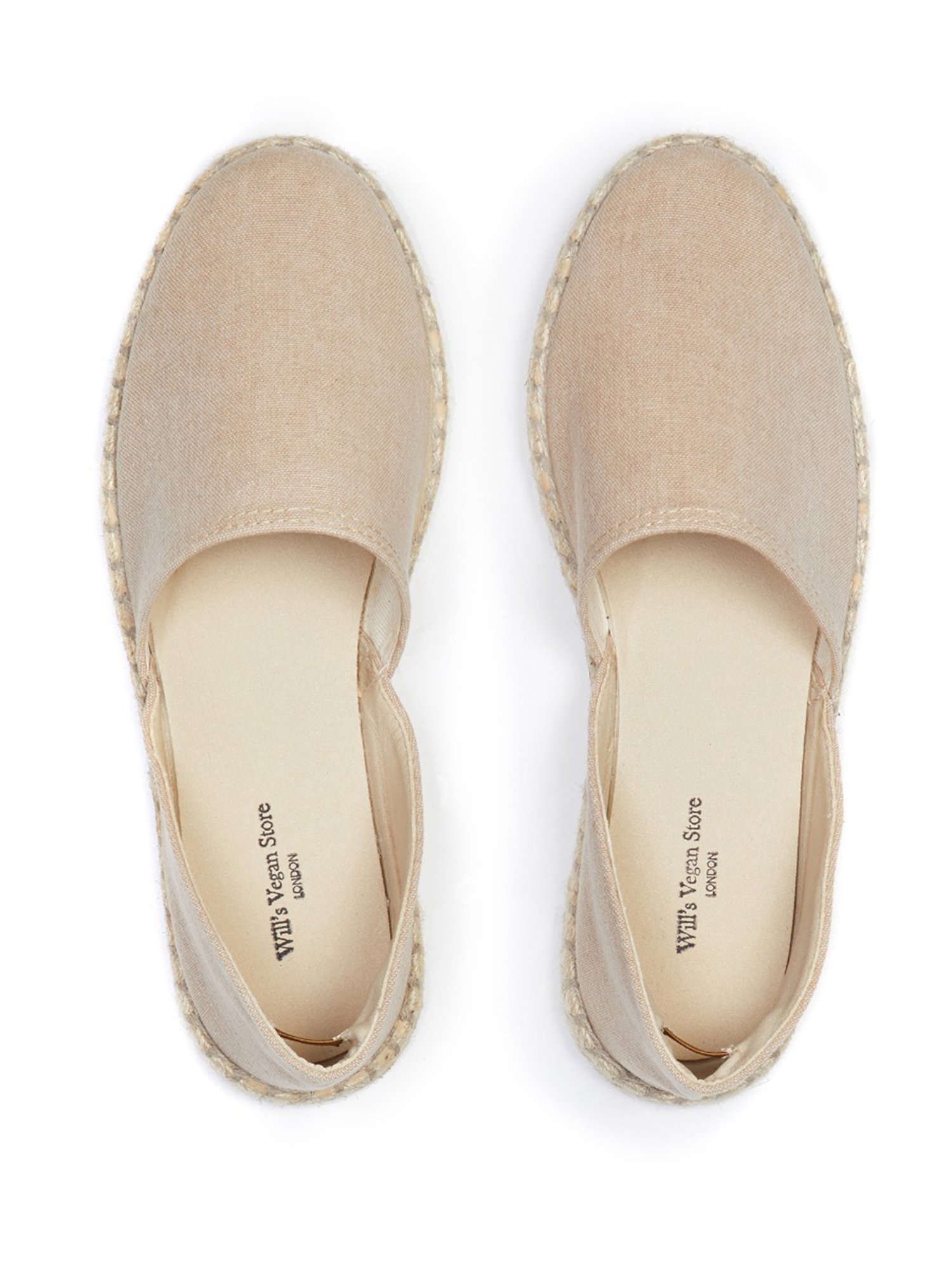Will's Vegan Store womens vegan Espadrille Sandals Beige