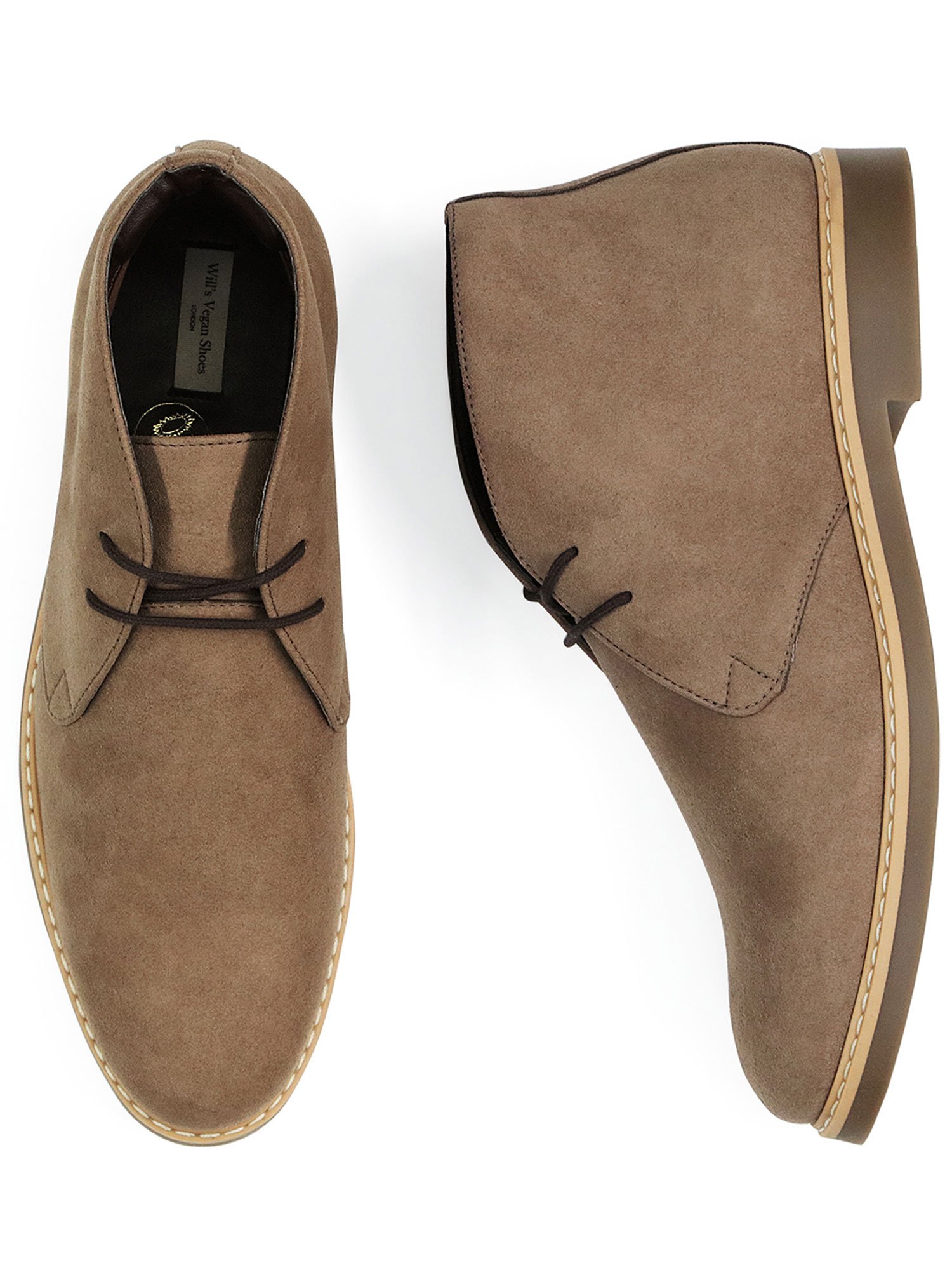 Will's Vegan Store men vegan Desert Boots Signature Taupe