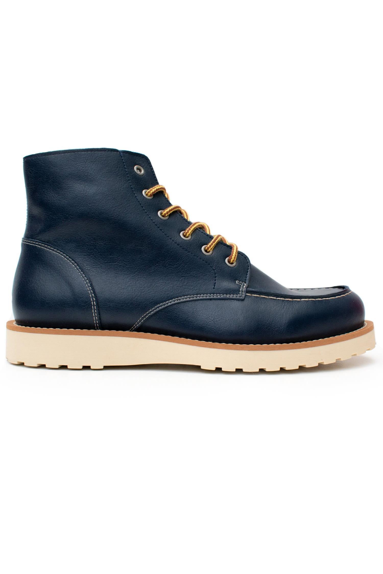 Image of Will's Vegan Store mannen vegan Boots Low Rig Extra Dark Blue