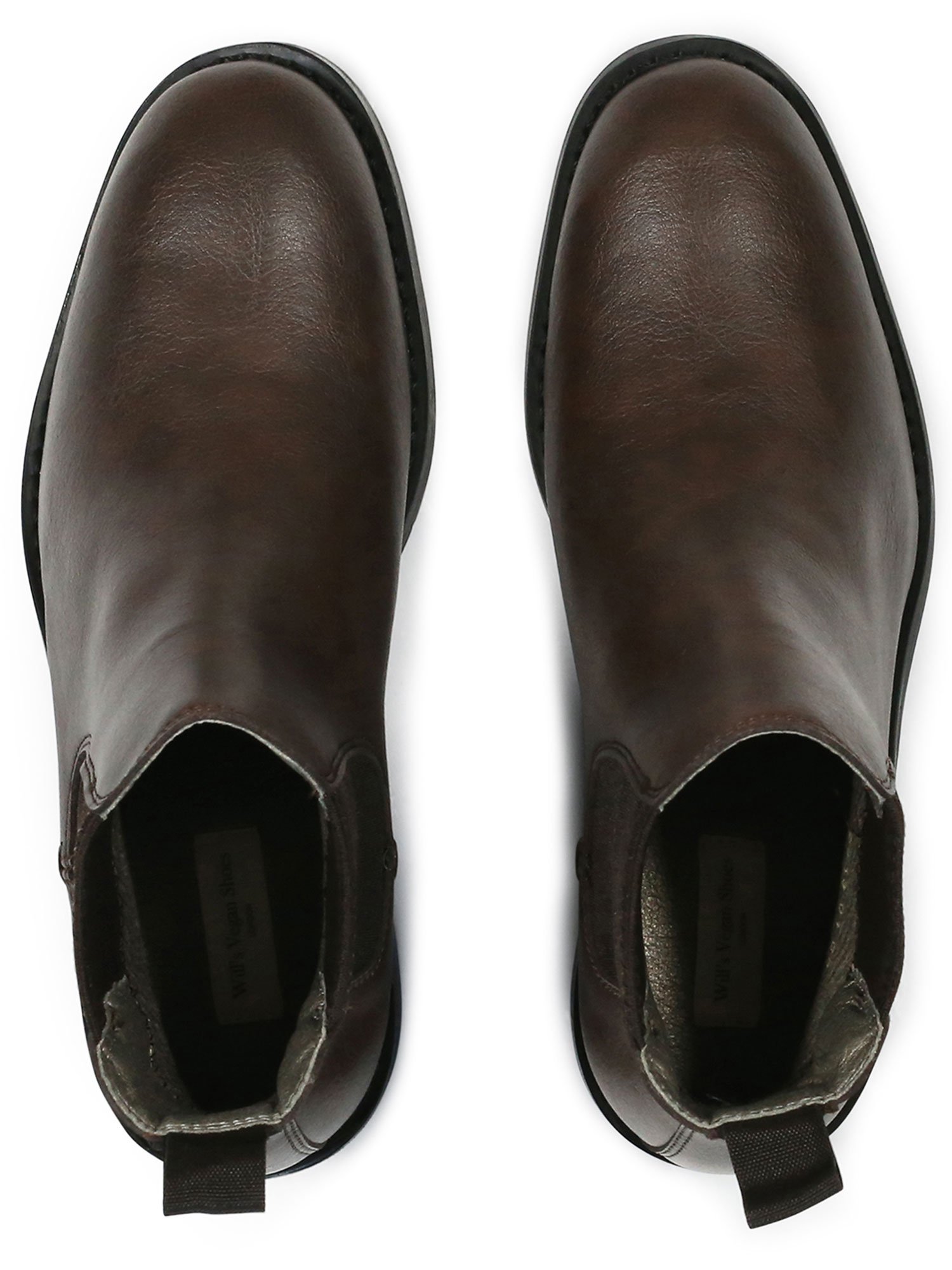 Will's Vegan Store men vegan Chelsea Boots Waterproof Dark Brown
