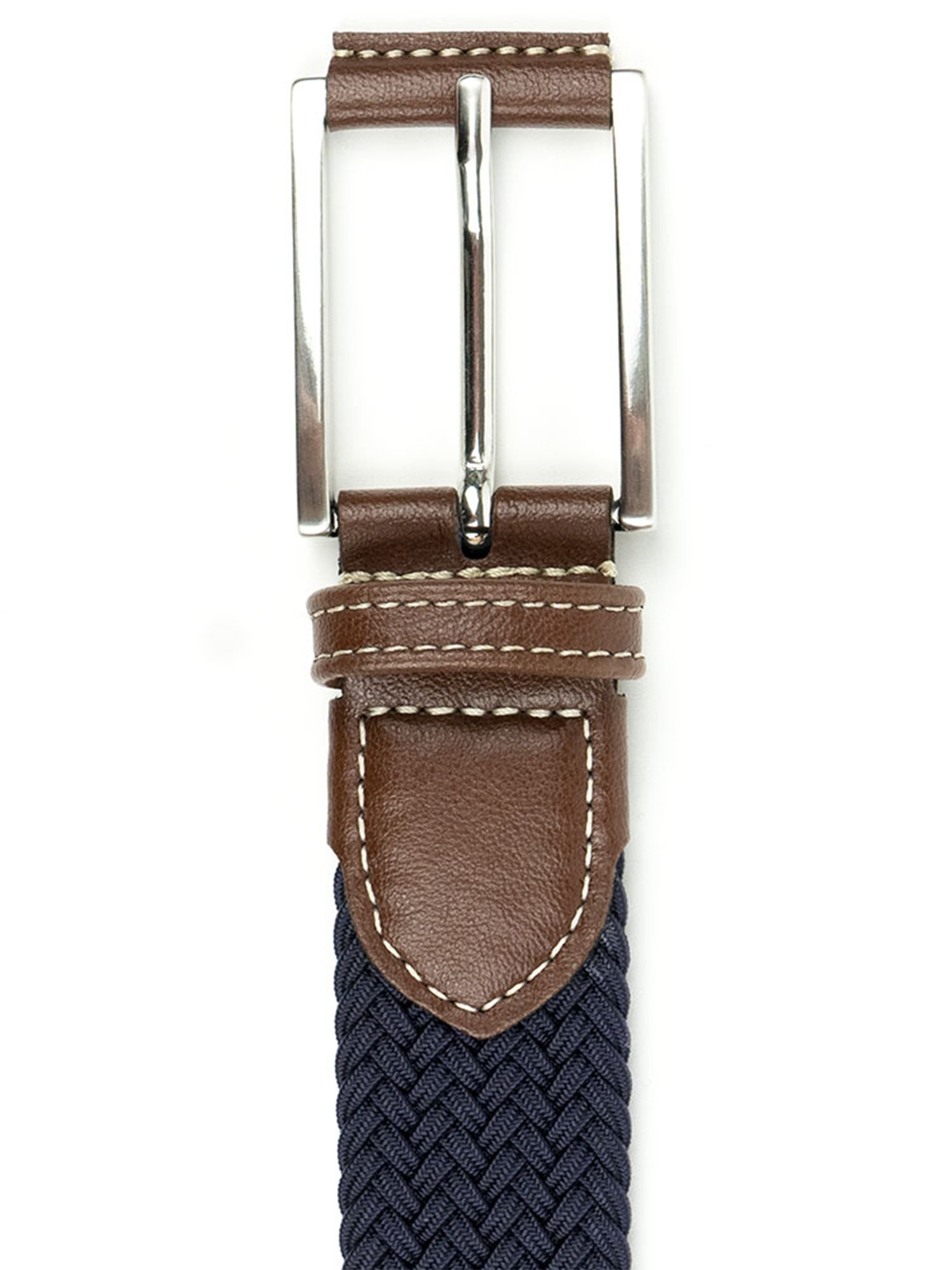 Will's Vegan Store men vegan Woven Belt 3.5 Cm Dark Blue