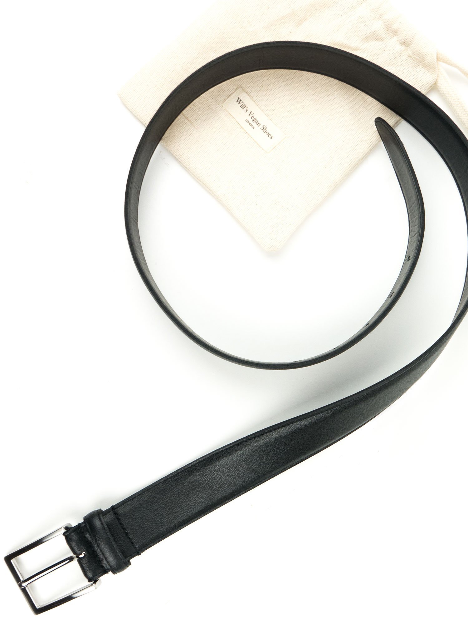 Will's Vegan Store Gürtel Classic 3,5 Cm Schwarz