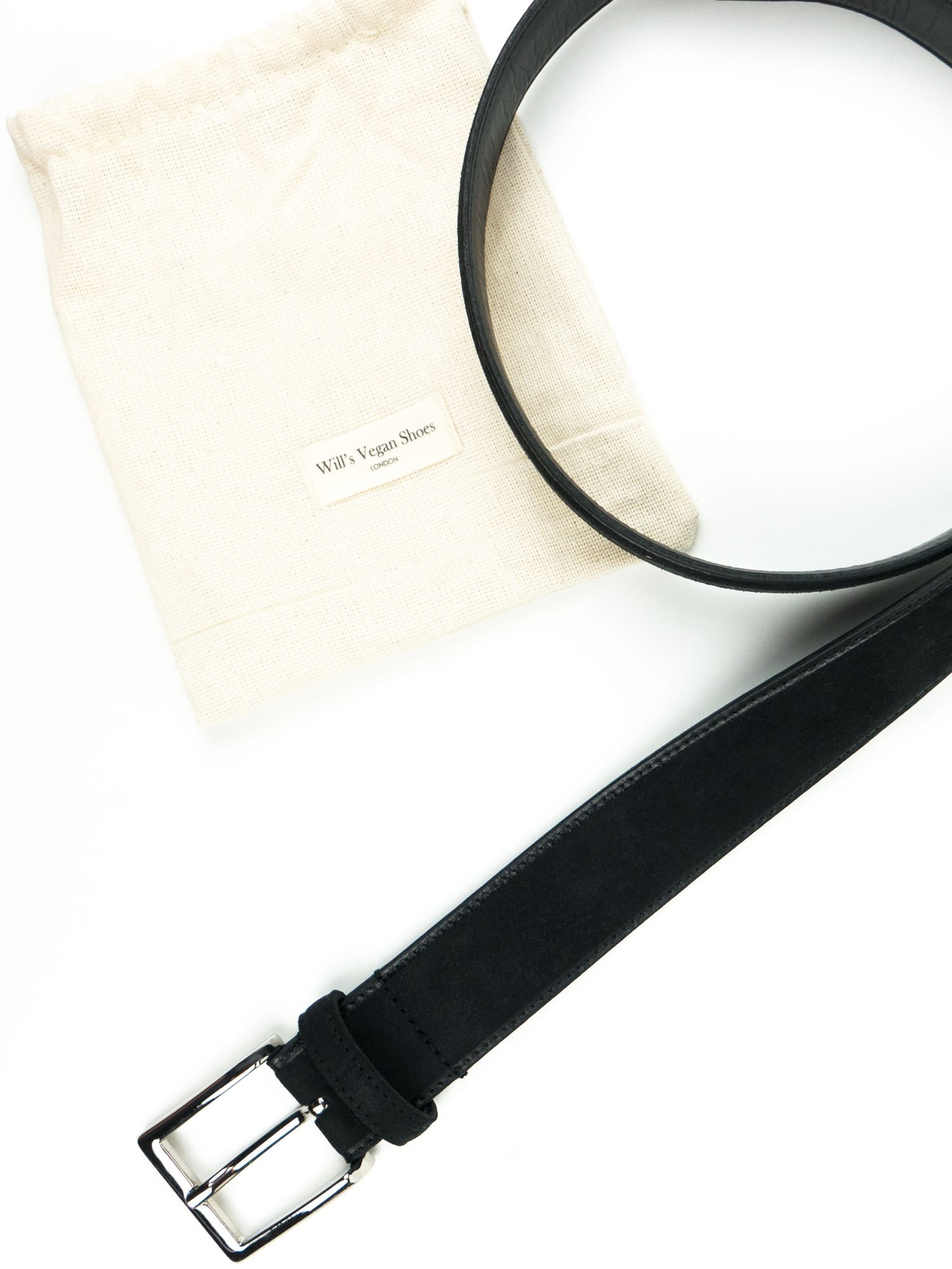 Will's Vegan Store men vegan Belt Continental 3.5 Cm Black