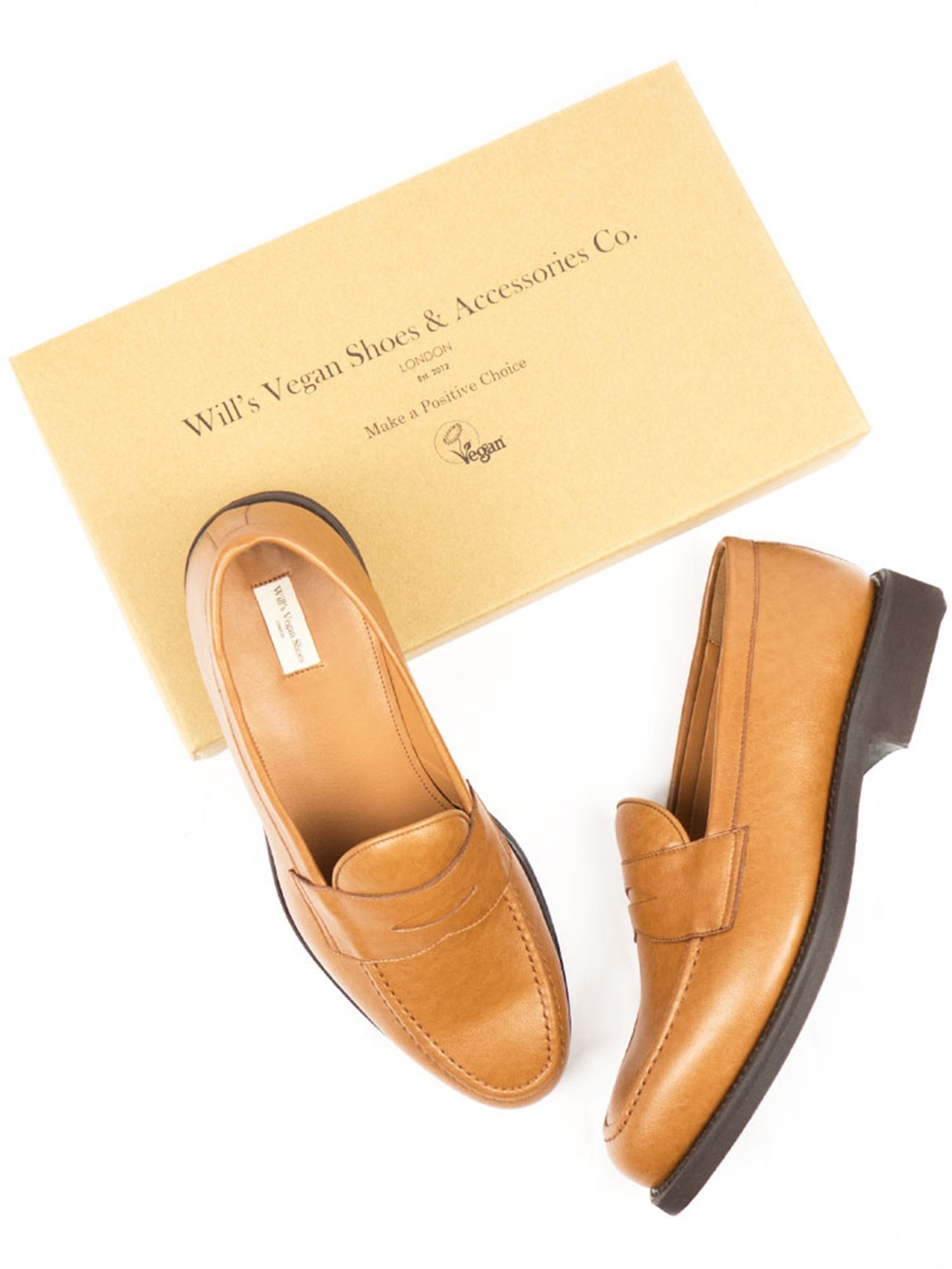 Will's Vegan Store men vegan Loafers Goodyear Welt Light Brown