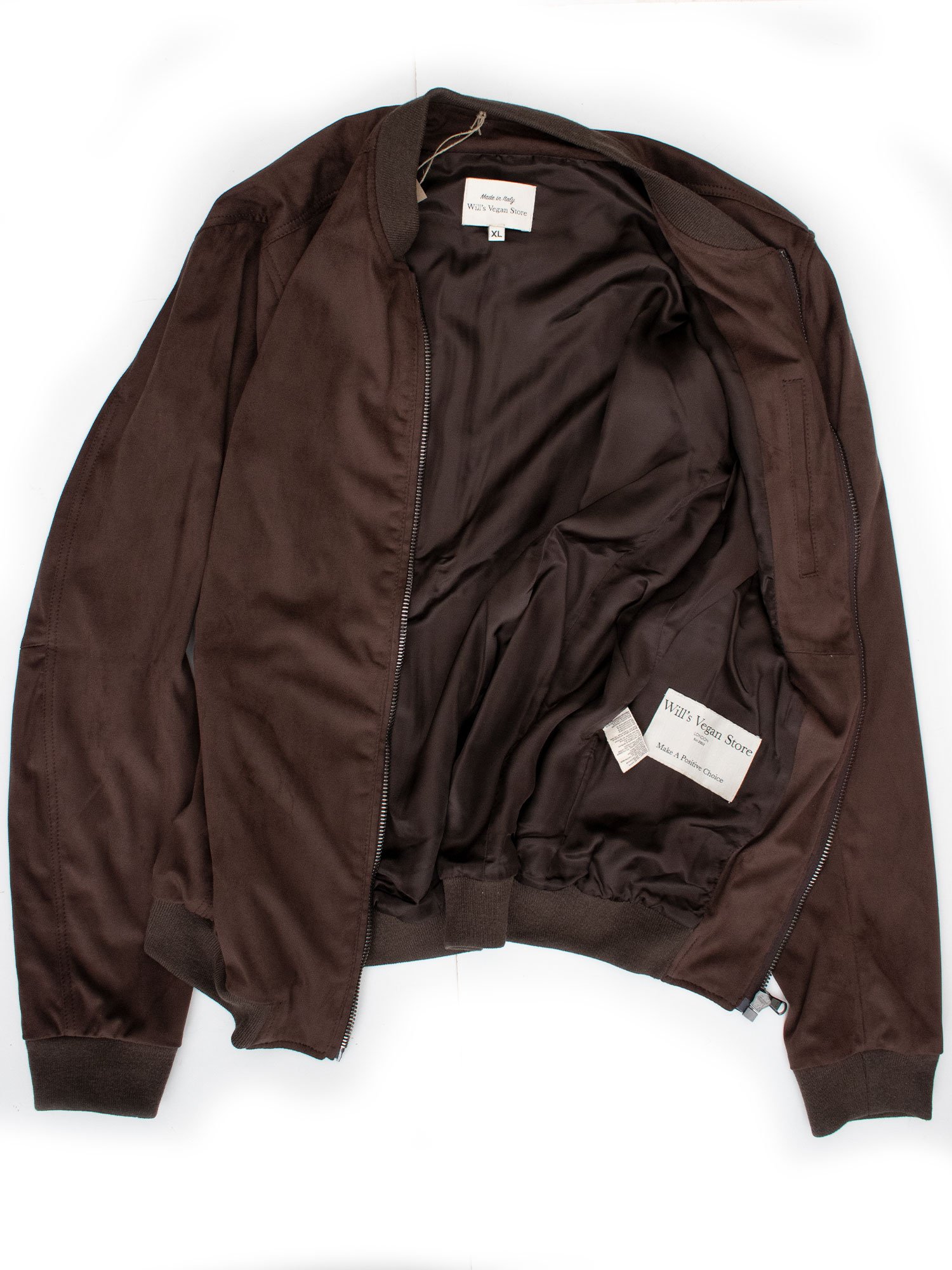 Will's Vegan Store Bomber Jacket Dark Brown