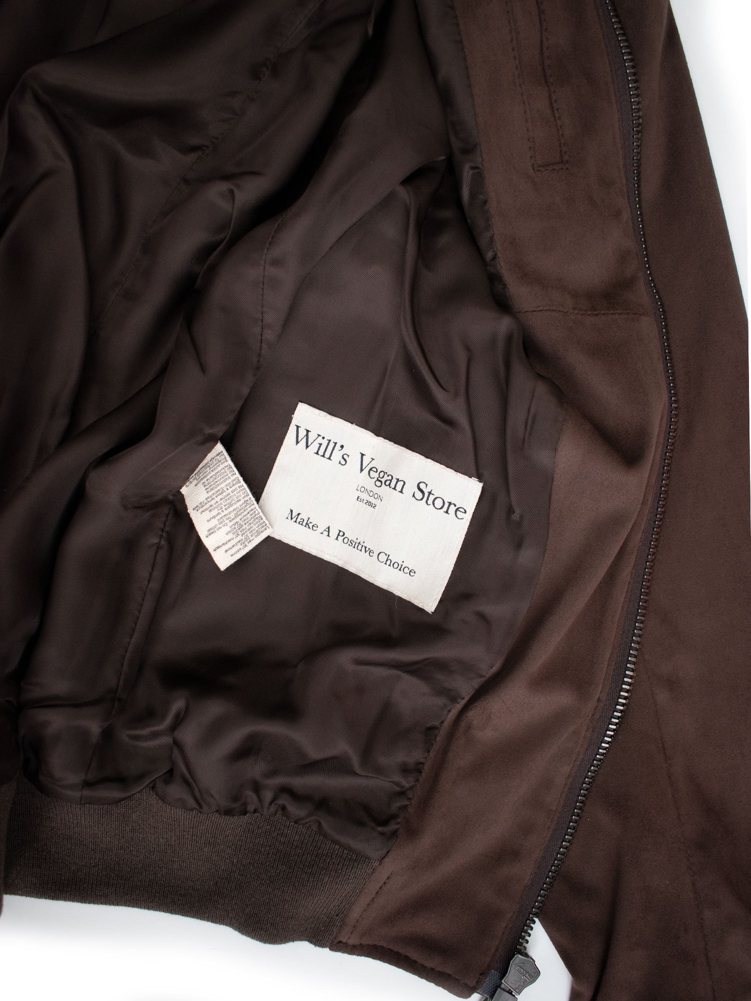 Will's Vegan Store Bomber Jacket Dark Brown