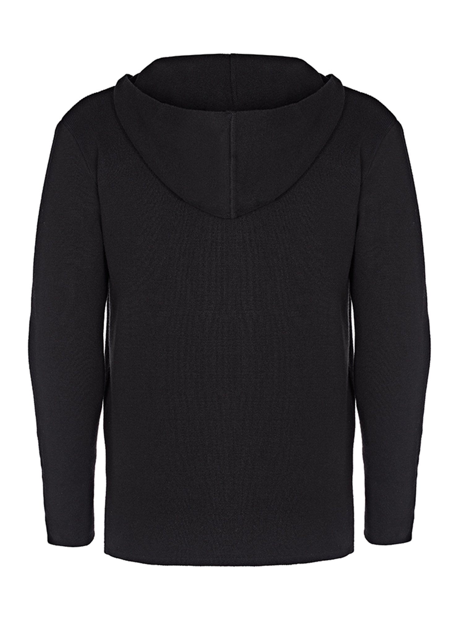 Will's Vegan Store Cardigan Hooded Knit Black 