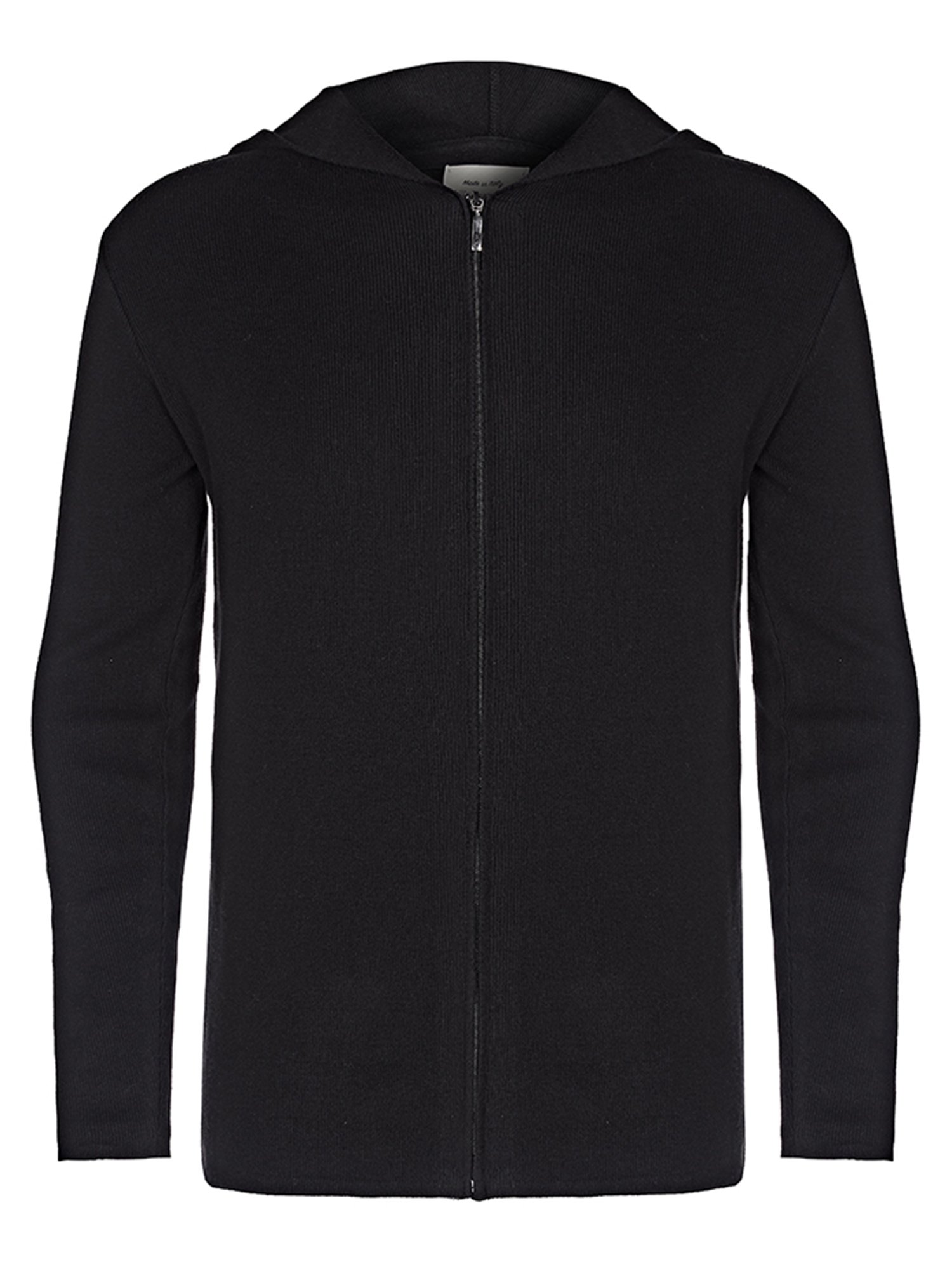 Will's Vegan Store Cardigan Hooded Knit Black 