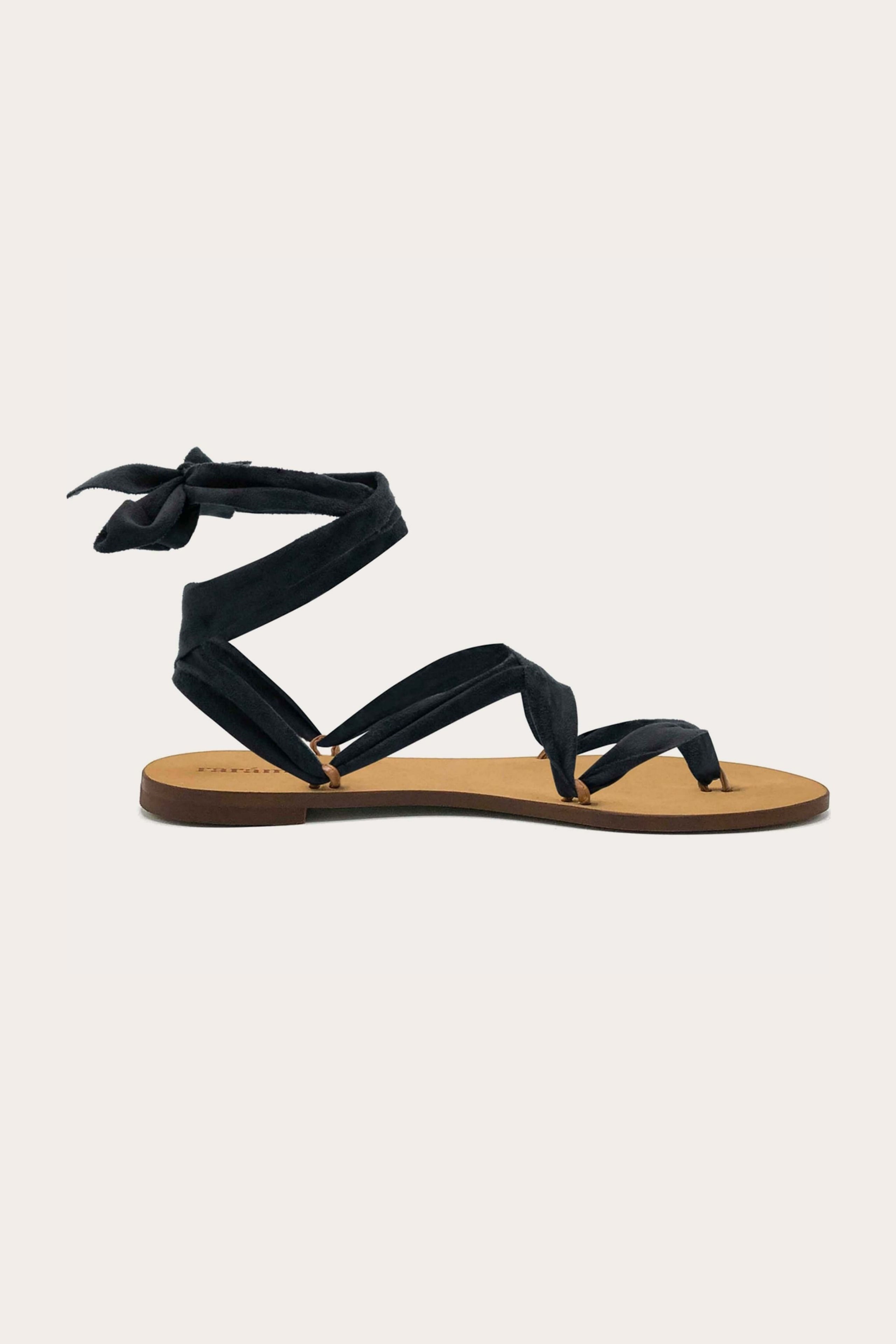 Rarámuri Damen vegan Sandalen Cancun Schwarz