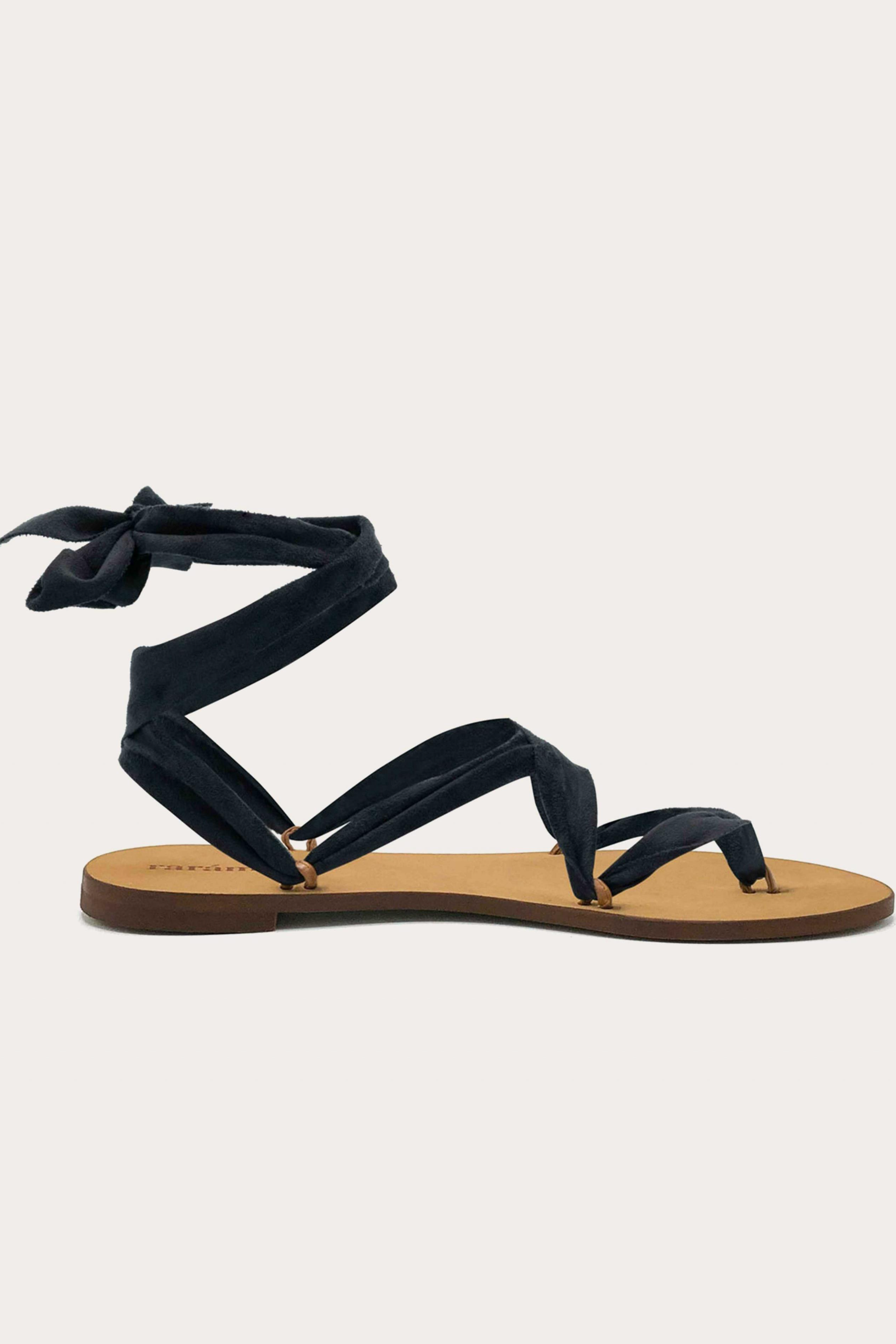 Image of RarÃ¡muri unisex vegan Sandalen Cancun Kinderen Zwart