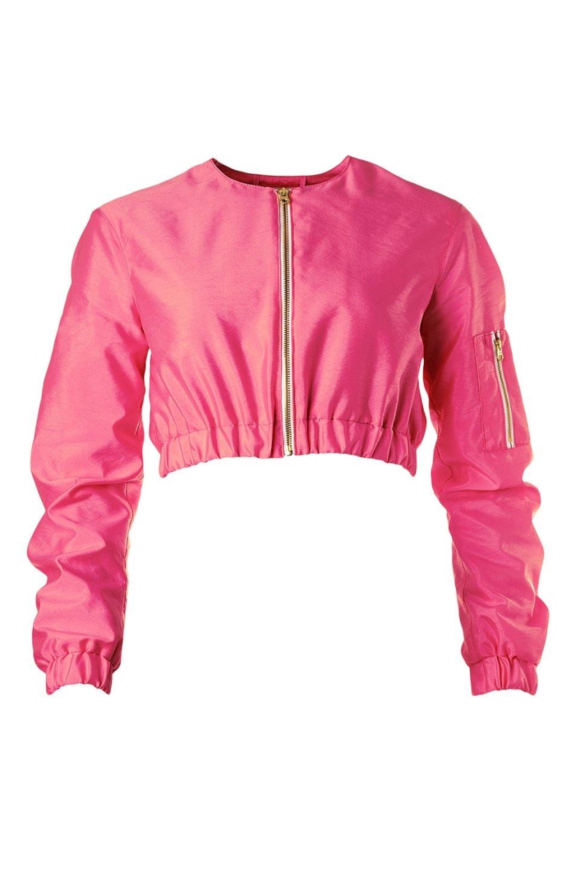 MAHLA Damen vegan Jacke Juicy Cropped Pink