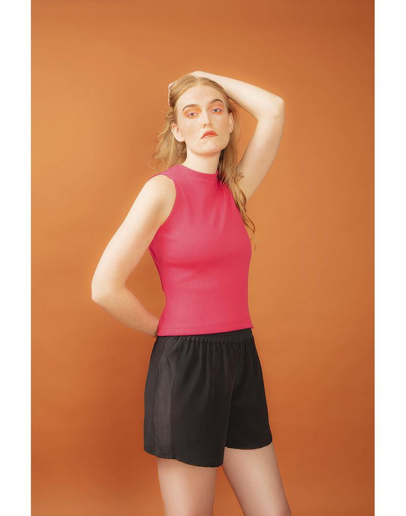 MAHLA womens vegan Top Solja Fuchsia