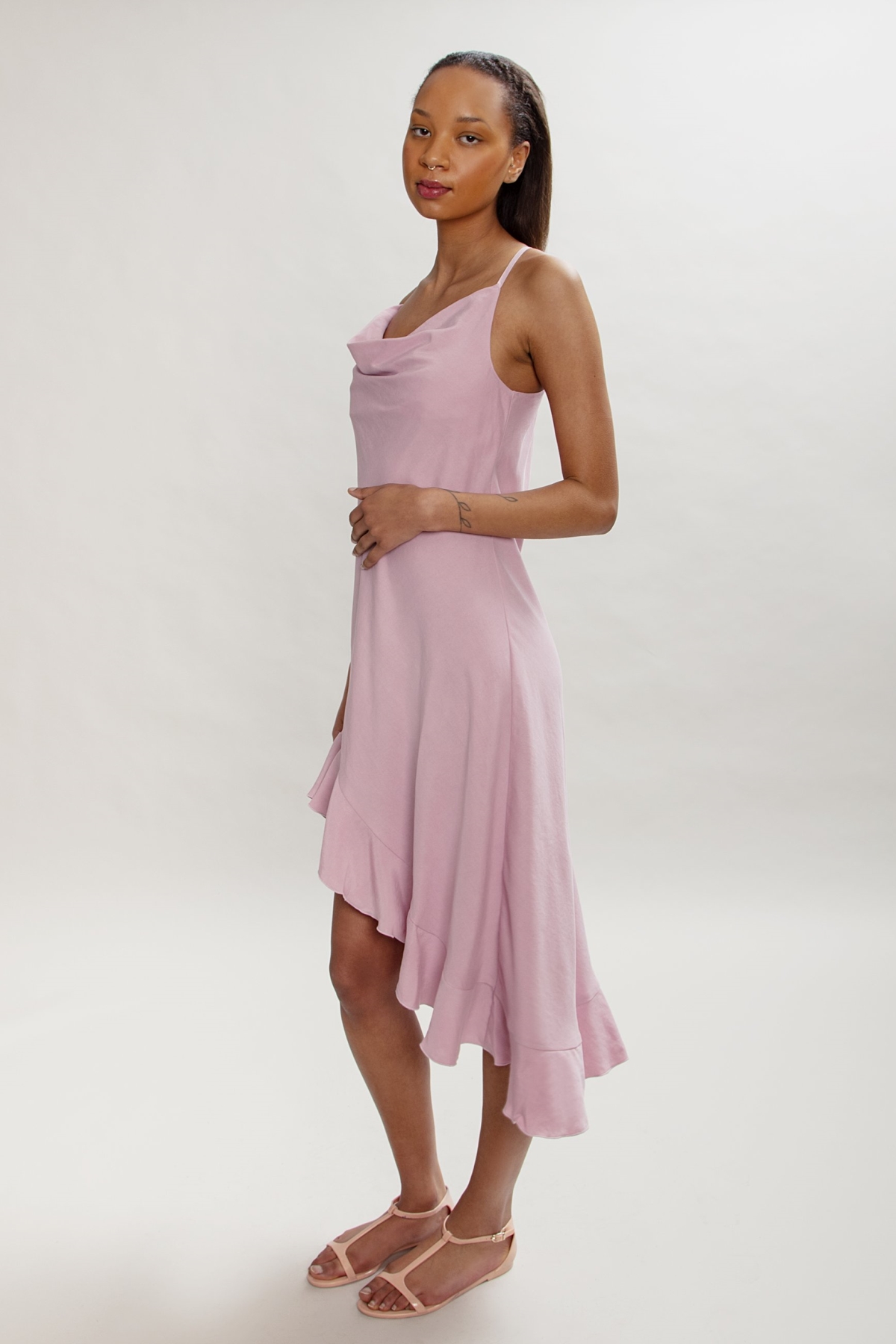 MAHLA Damen vegan Kleid Valerie Pfingstrose Rosa