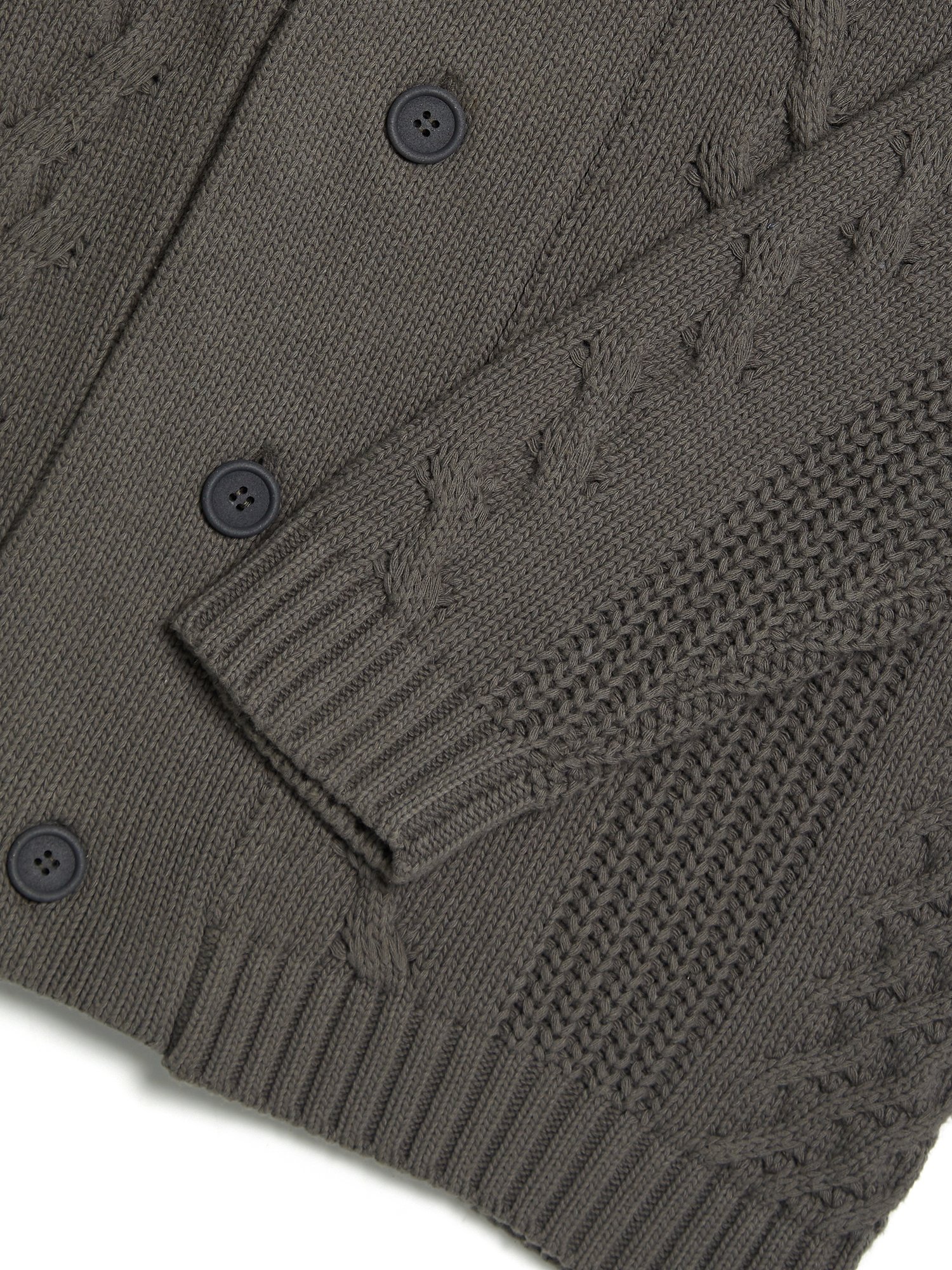 Will's Vegan Store Cardigan Chunky Knit Gray