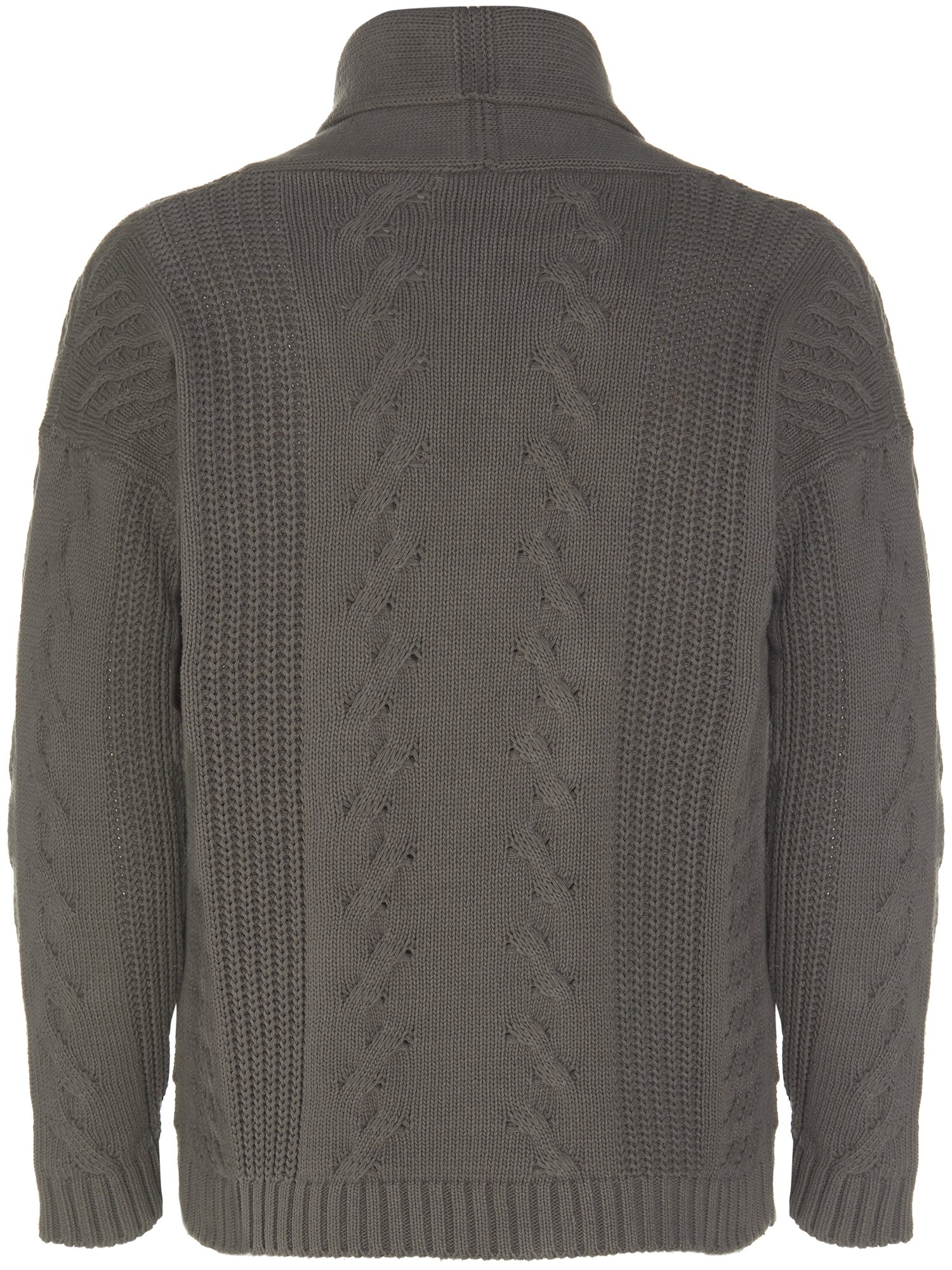 Will's Vegan Store Cardigan Chunky Knit Gray