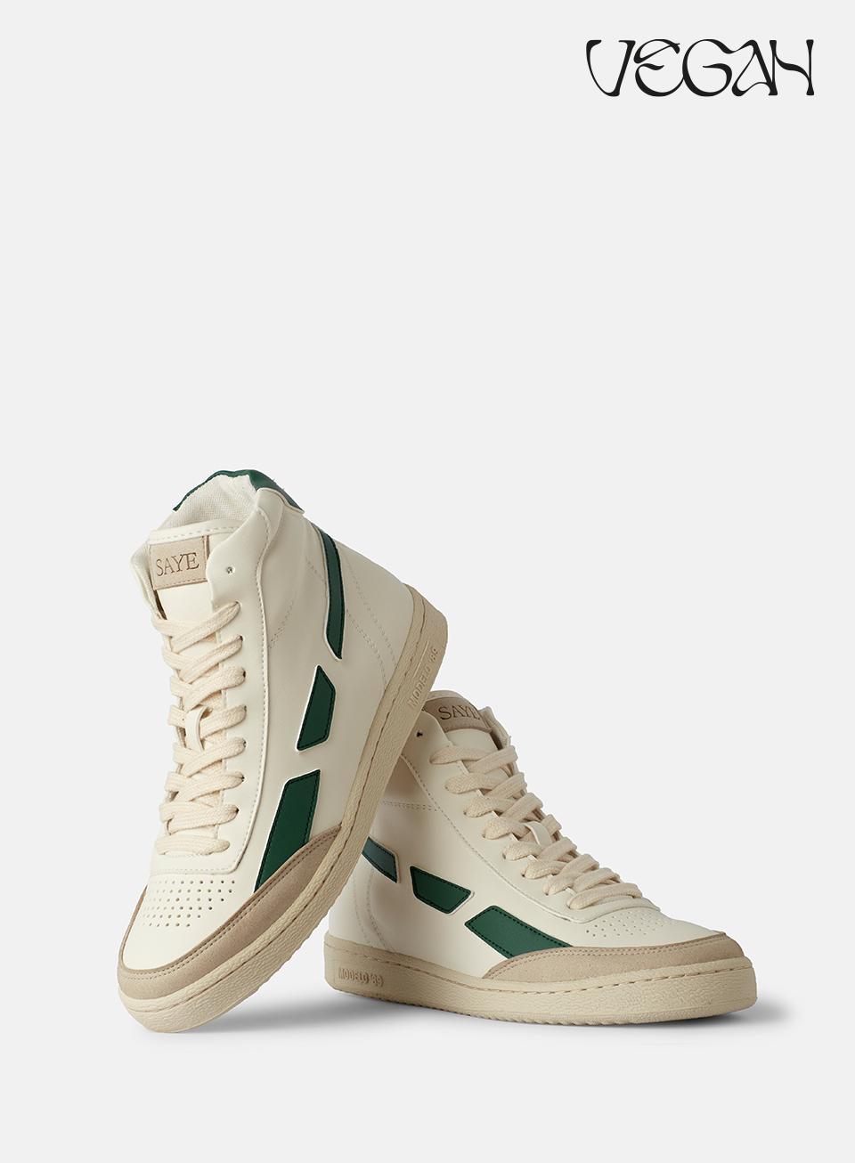 SAYE men vegan Sneakers Modelo '89 Hi Green