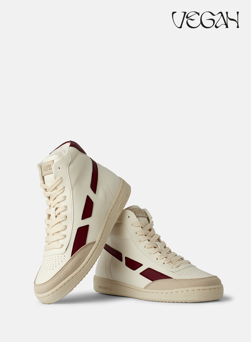 SAYE men vegan Sneakers Modelo '89 Hi Garnet