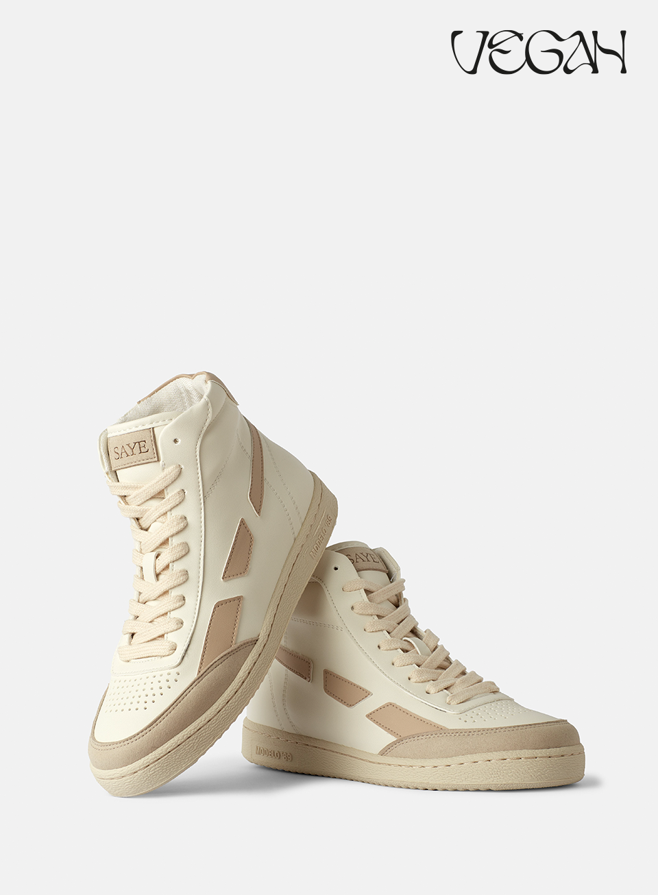 SAYE men vegan Sneakers Modelo '89 Hi Beige