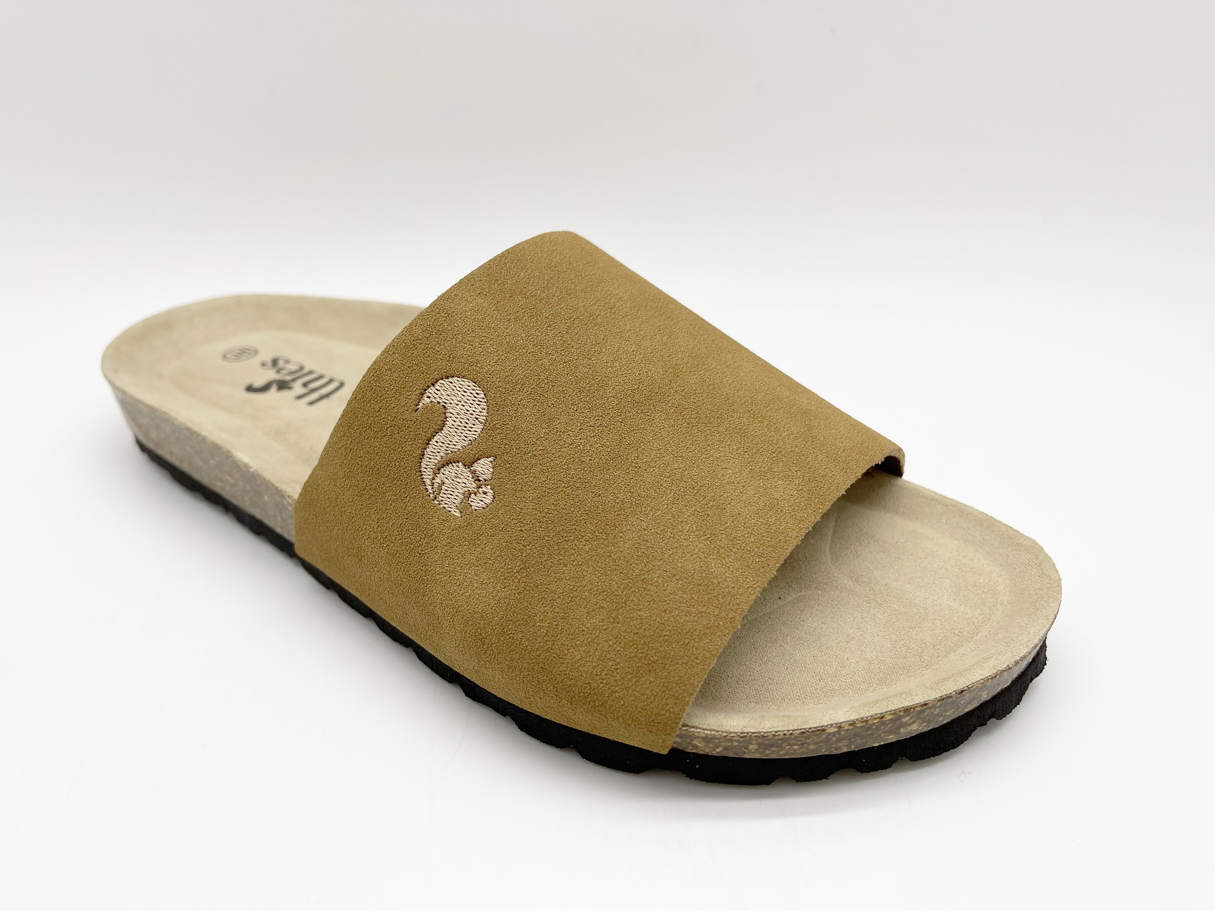thies womens vegan Slides Eco Pool Cognac