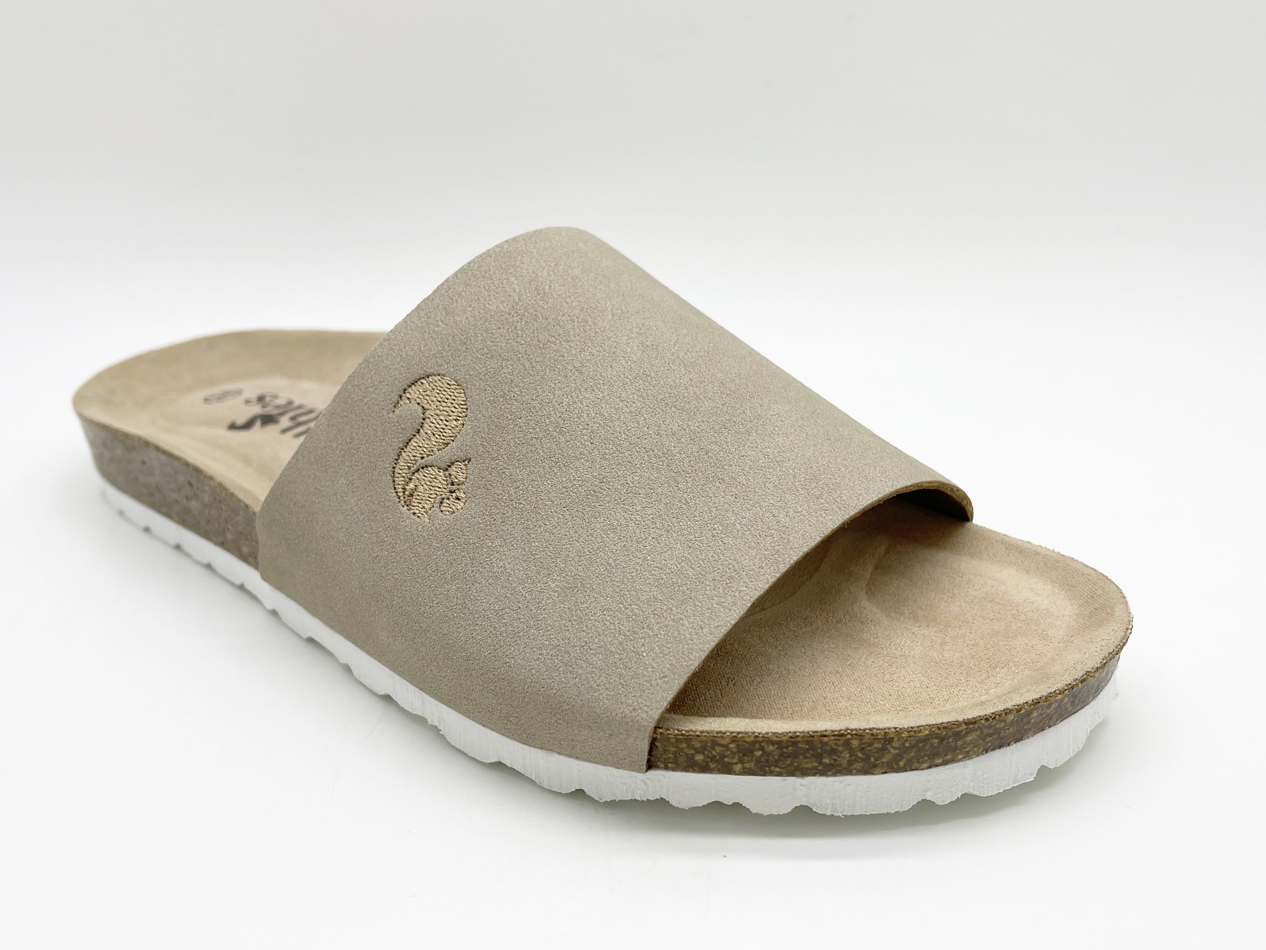 thies womens vegan Slides Eco Pool Beige