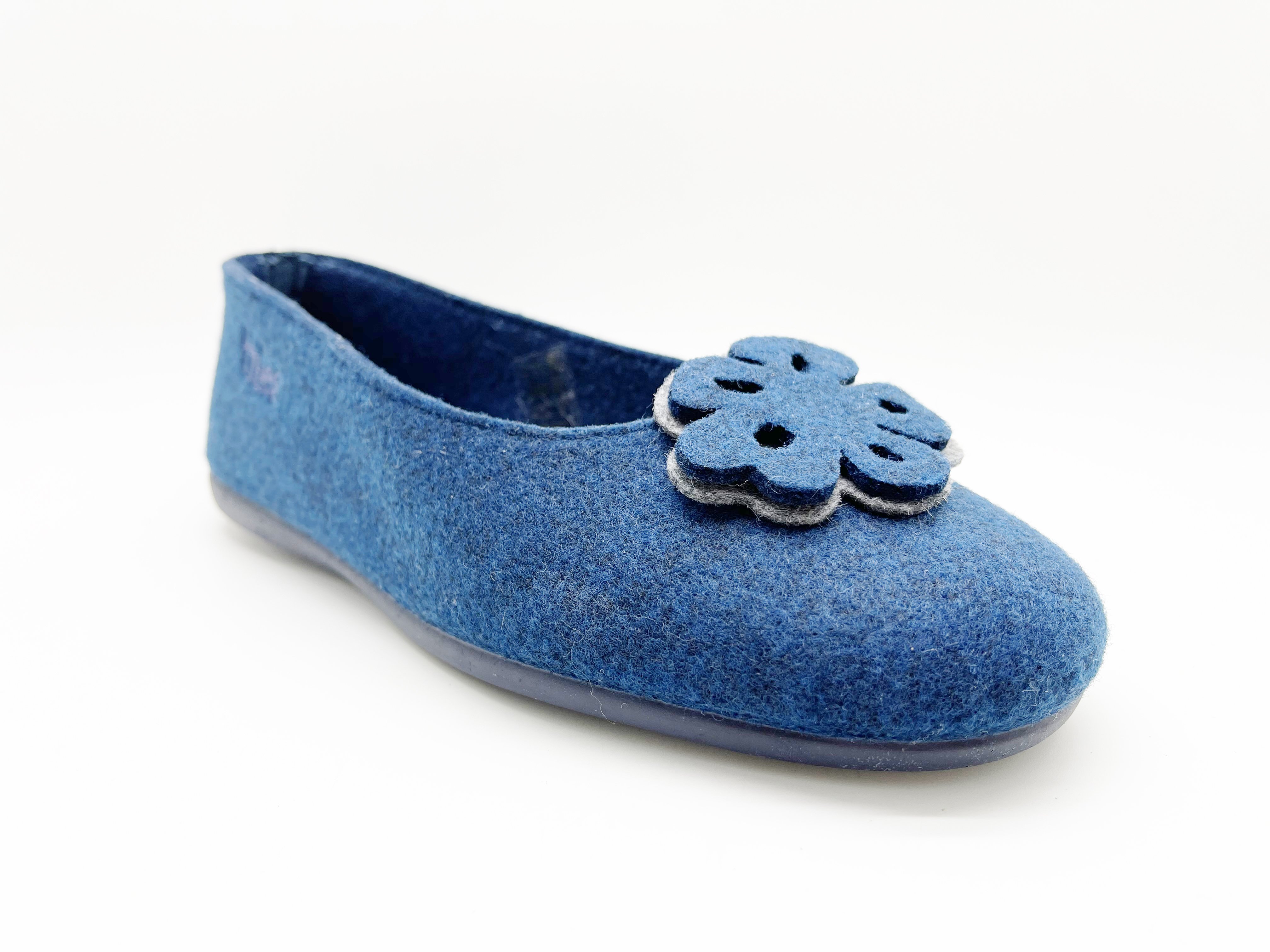thies womens vegan Ballerina Recycled Pet Navy Blue