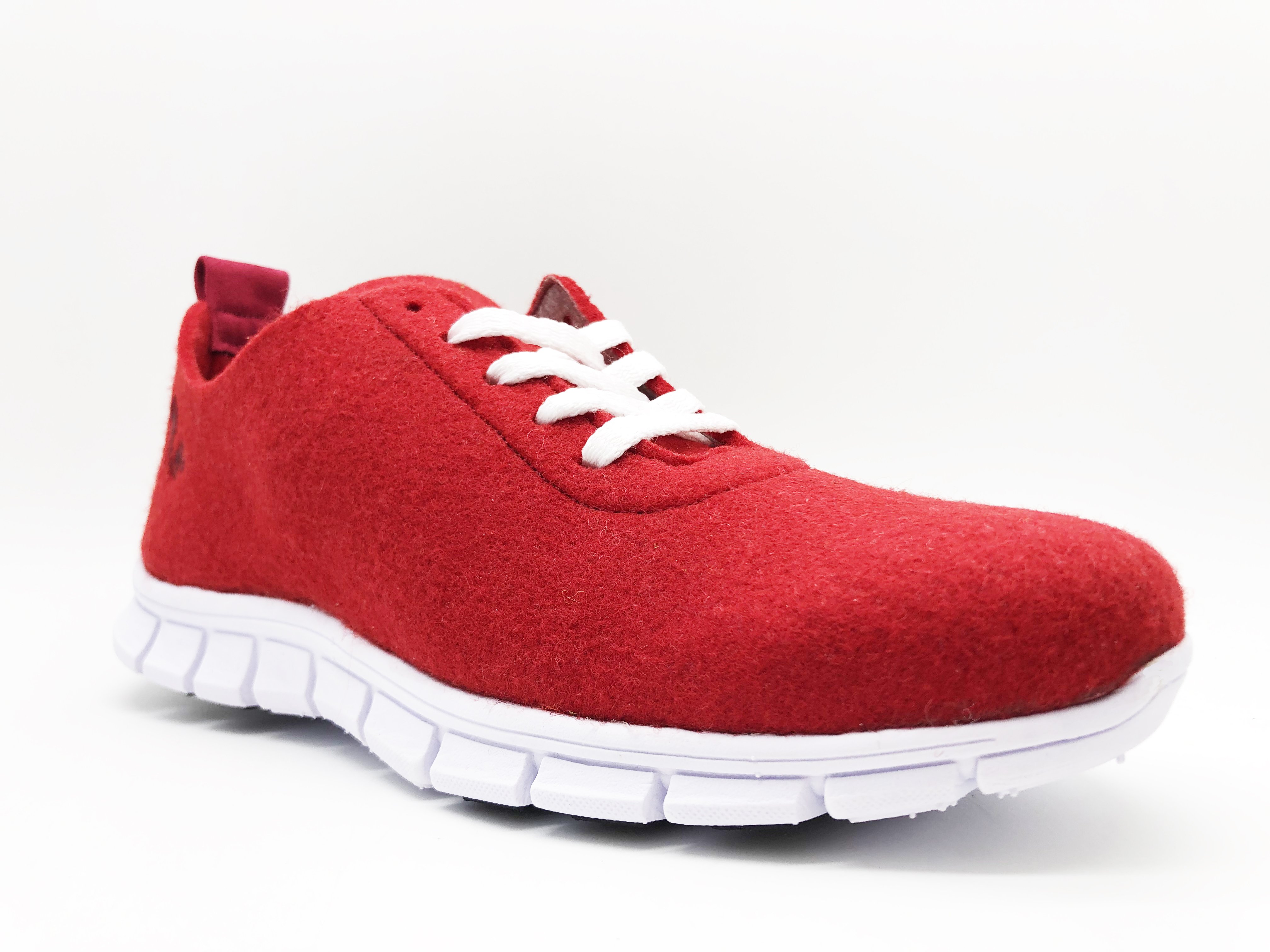 48262 - Herren vegan Sneakers Aus Recyceltem Pet Rot