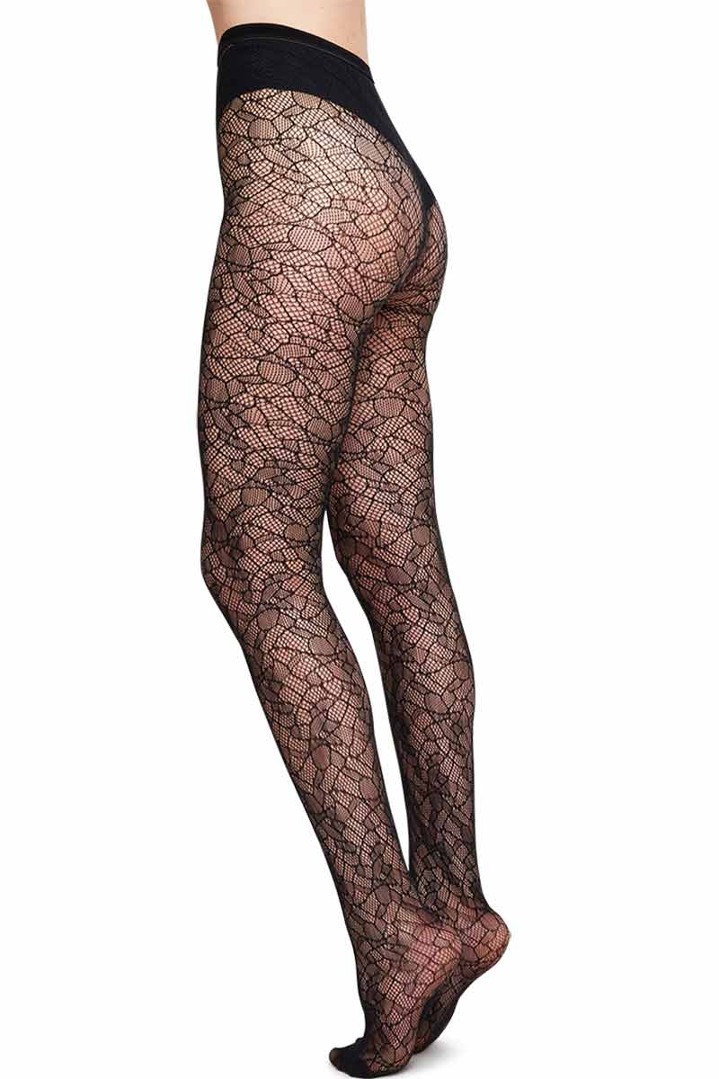 Swedish Stockings womens vegan Lace Tights Edith