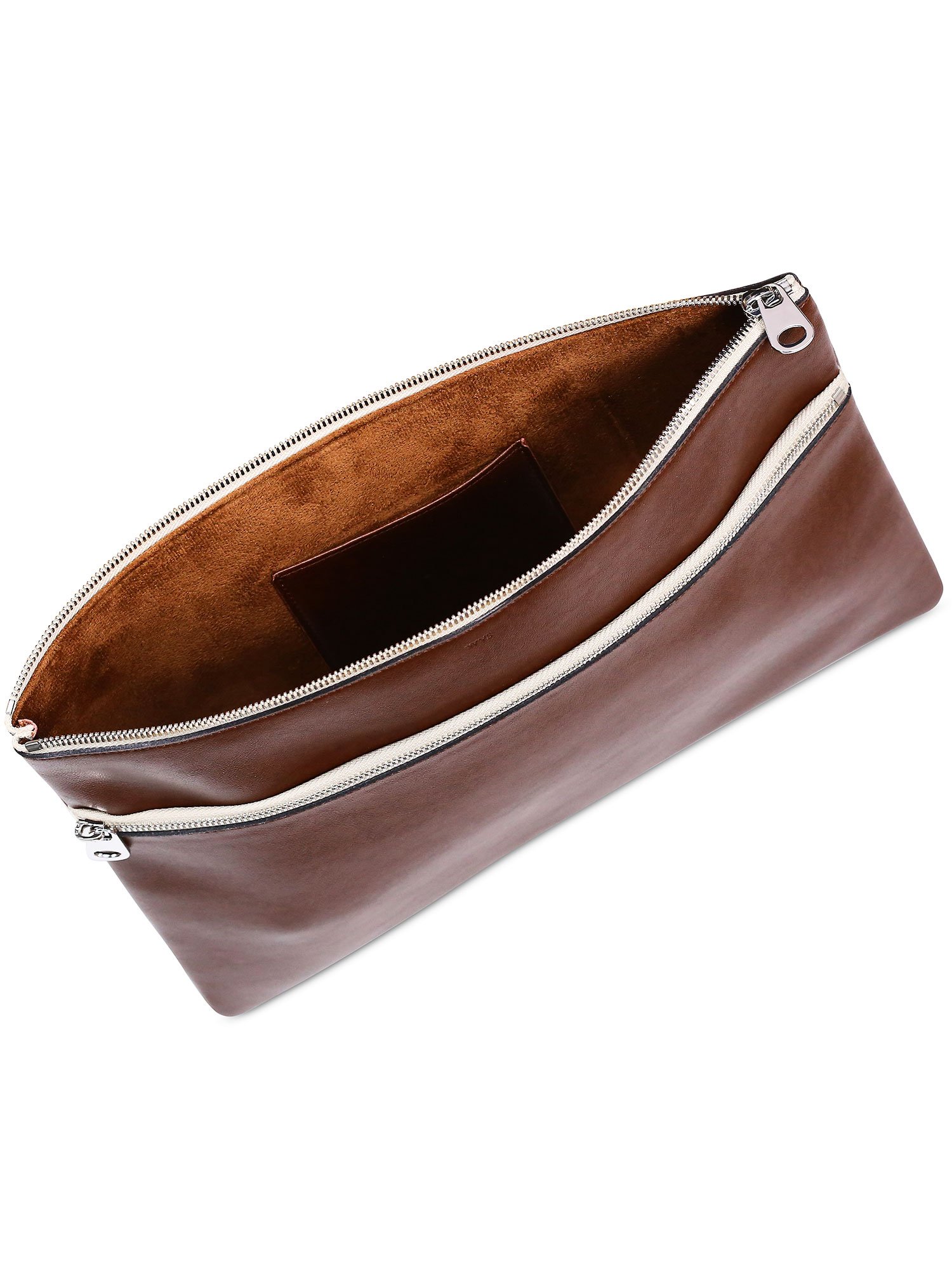 Will's Vegan Store Clutch Large Essential Flat Chestnut