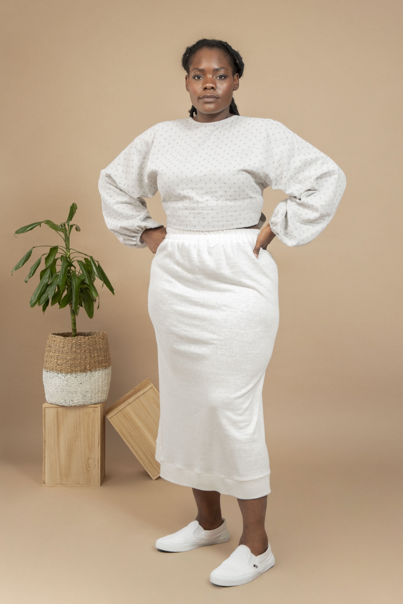 Image of TAWAST dames vegan Rok Oneness Seashell