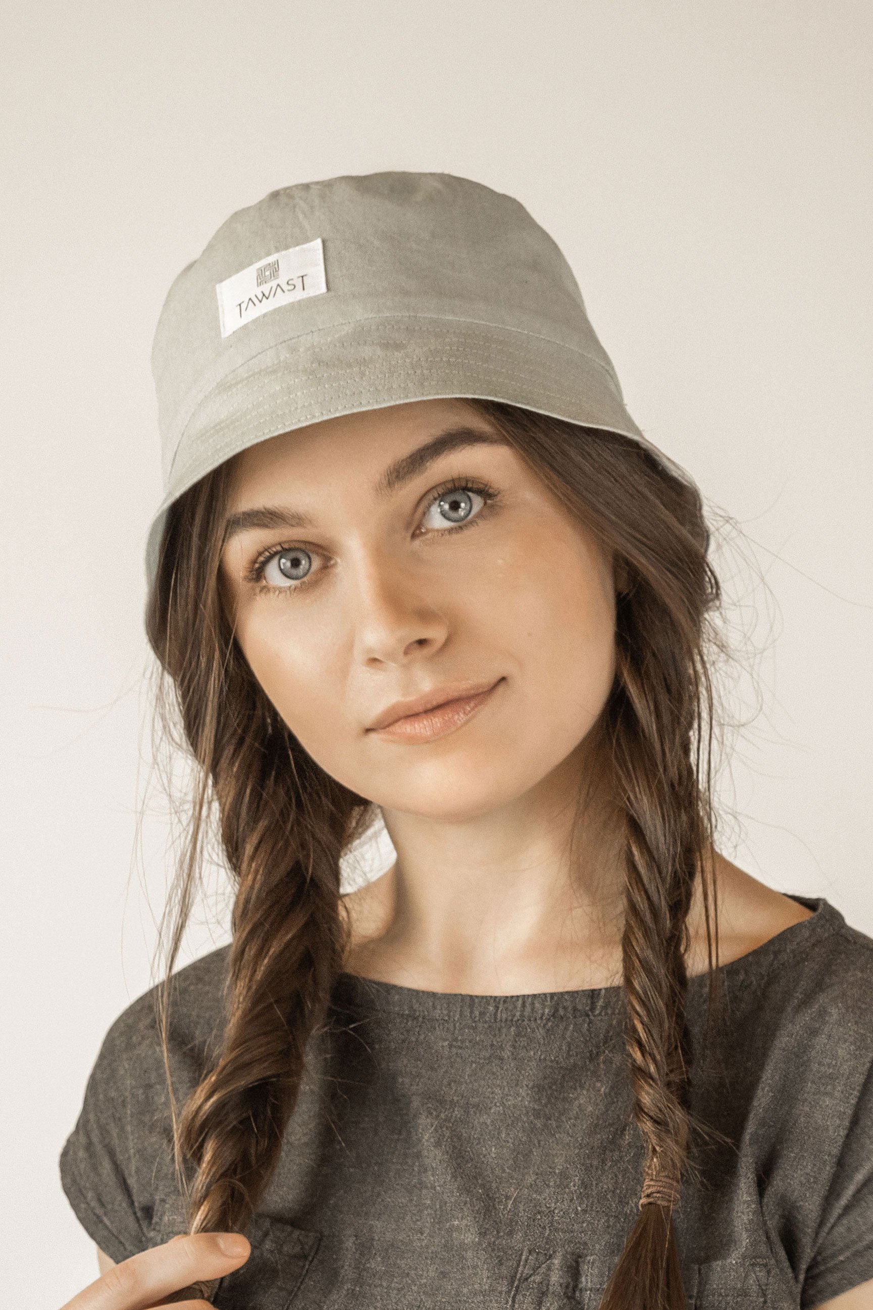 TAWAST womens vegan Bucket Hat Tundra Light Sage