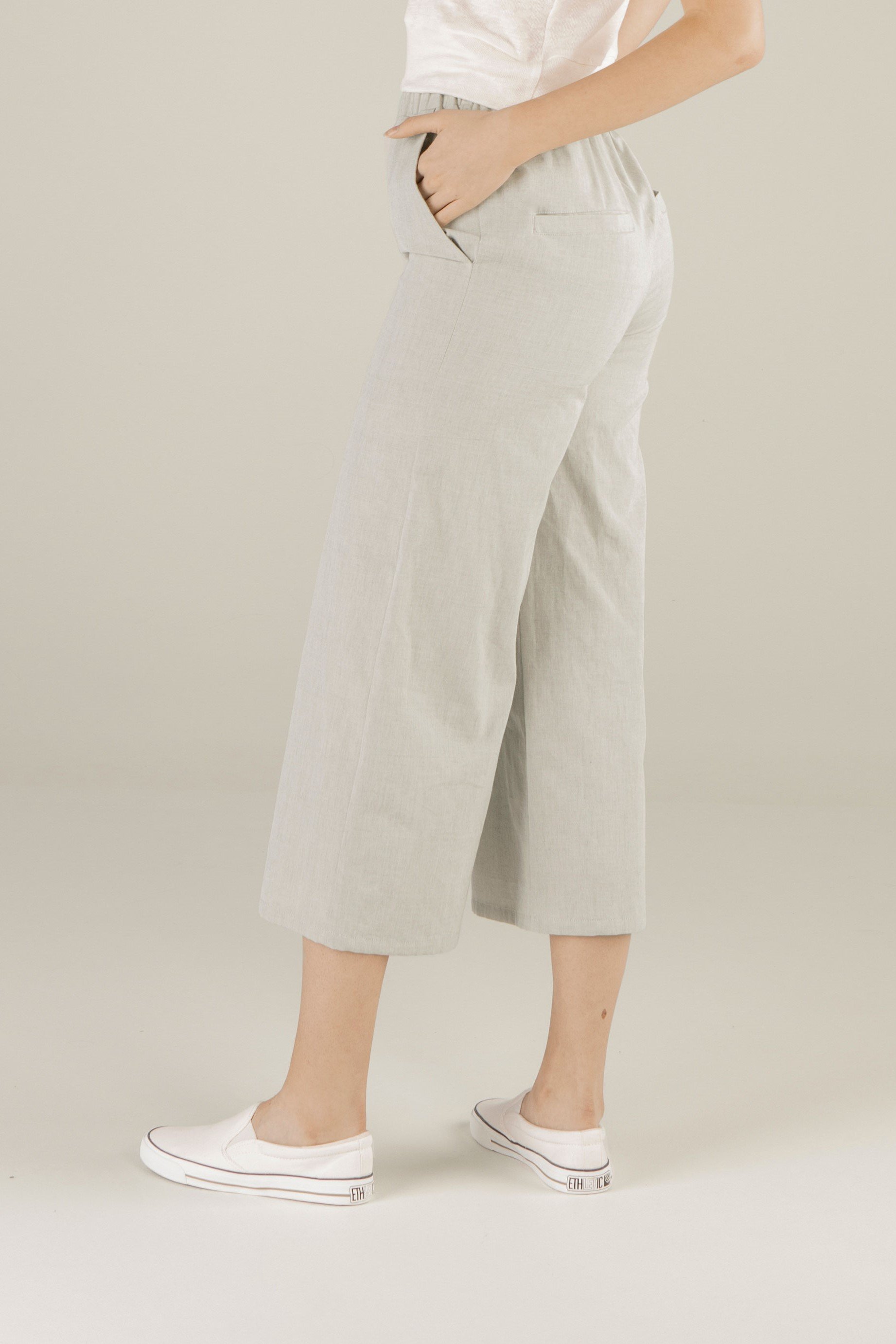 TAWAST womens vegan Culottes Forest Whispers Light Sage