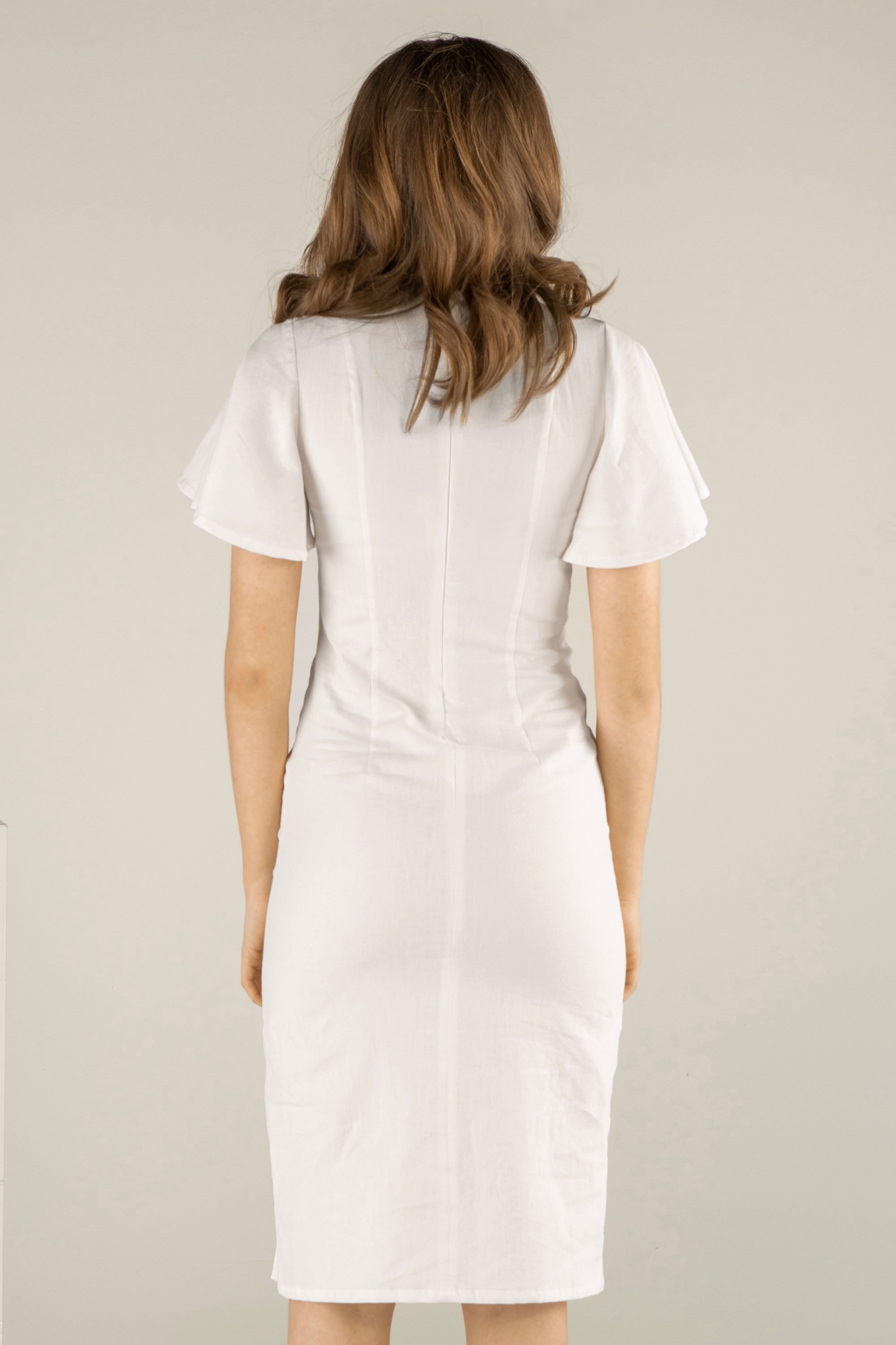 TAWAST womens vegan Dress Wildflower Soul White