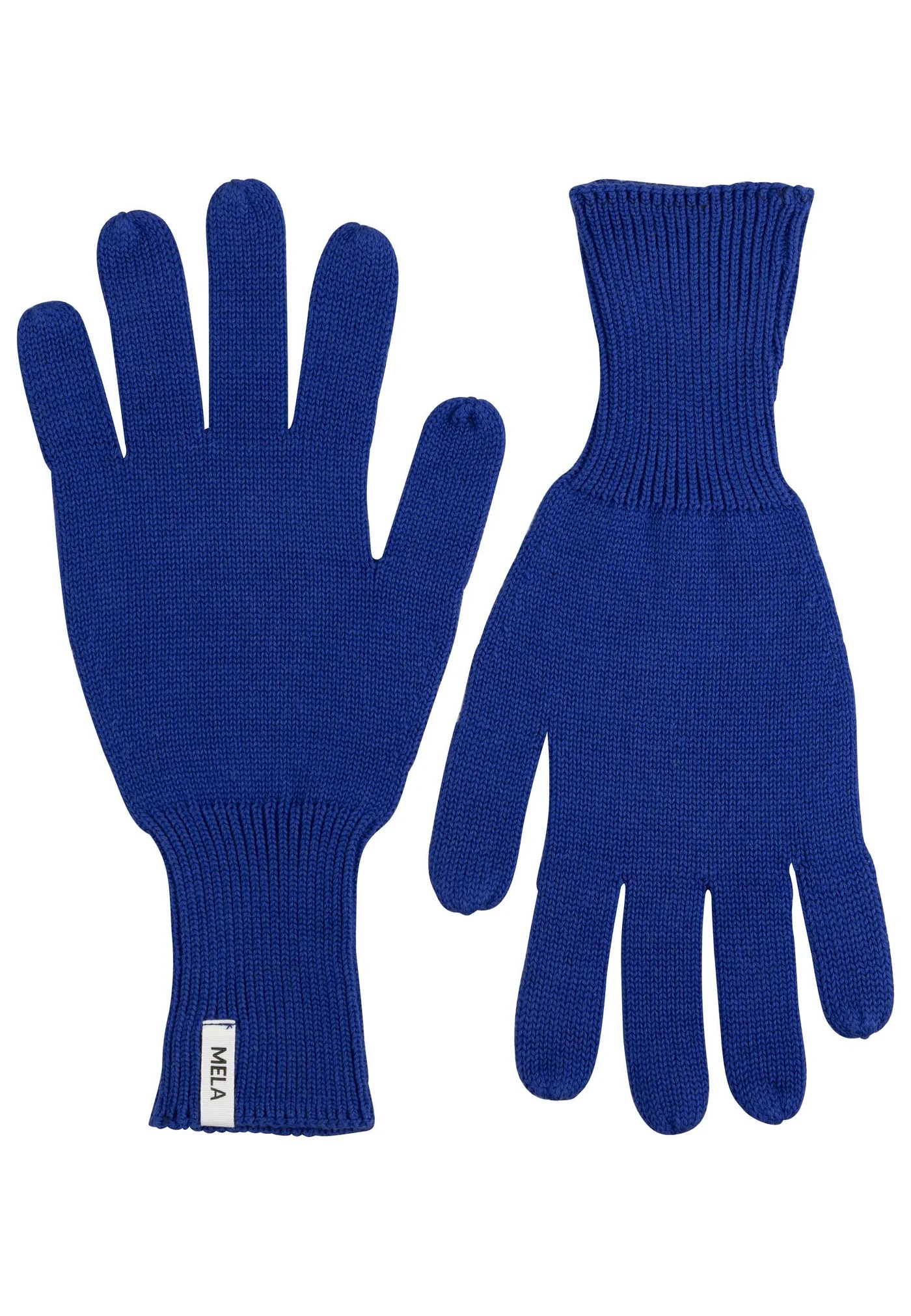 MELA men vegan Knitted Gloves Rishi Bold Blue