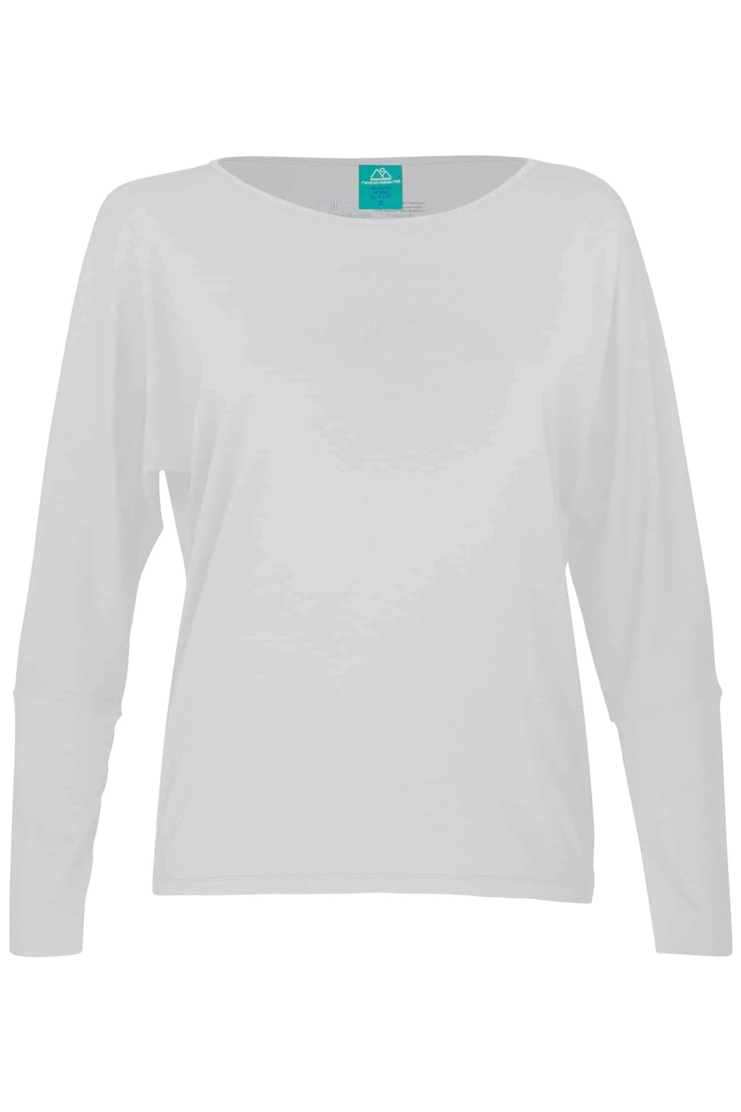 nice to meet me Damen vegan Top Cover Up Weiß